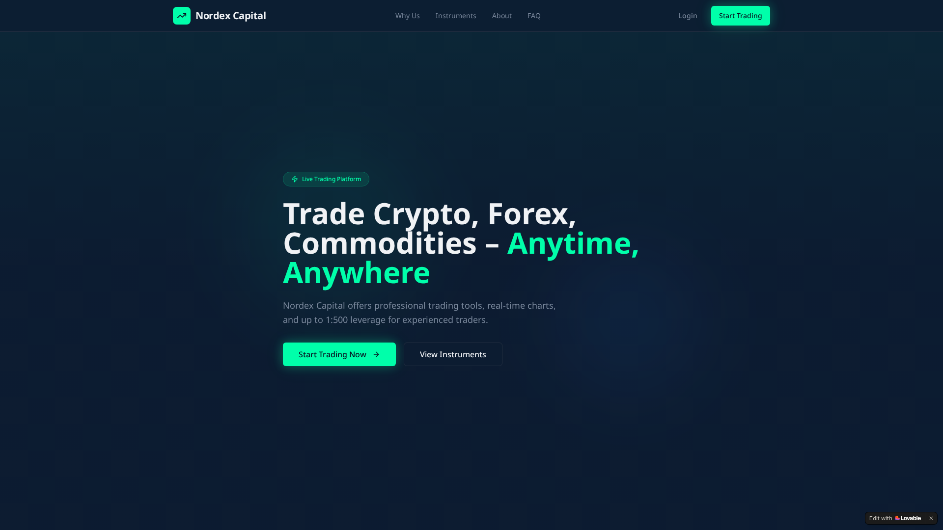 Screenshot of nordex-capital.com