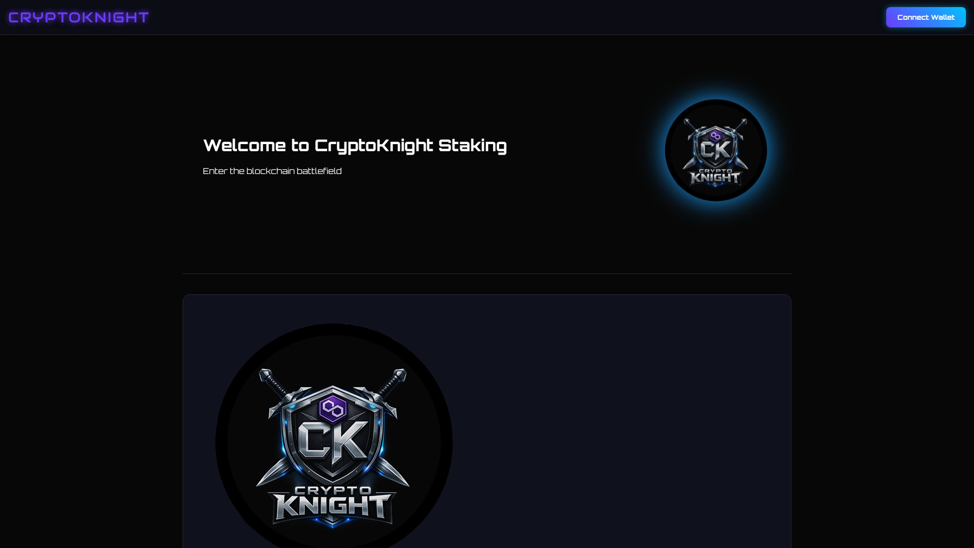 Screenshot of cryptoknight.space