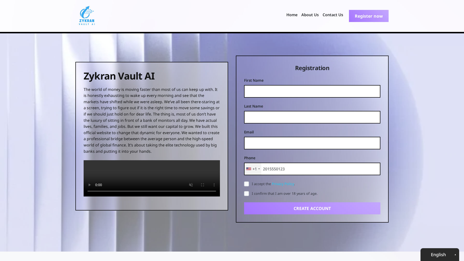 Screenshot of zykranvault-ai.org