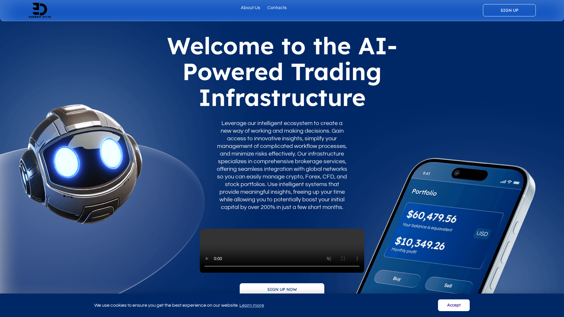 Screenshot of dawnbay-sylor-ai.com