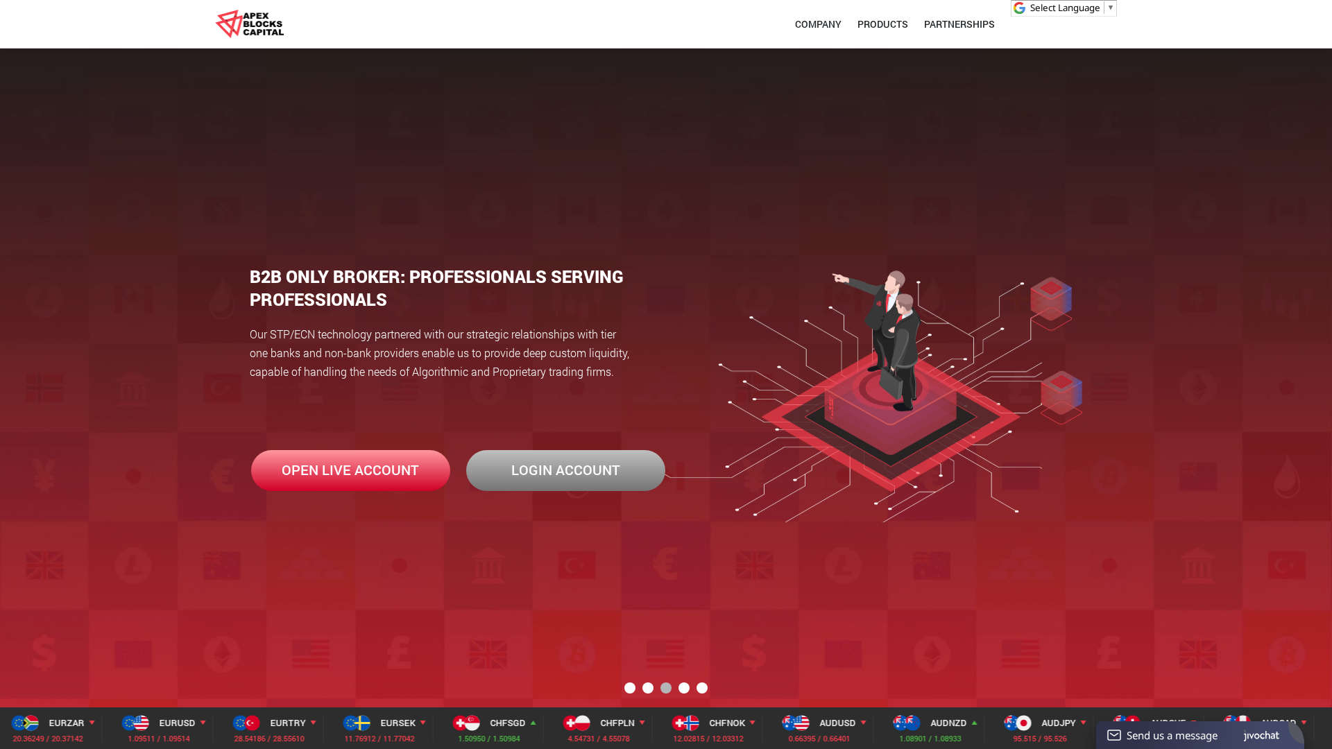 Screenshot of apexblockscapital.com