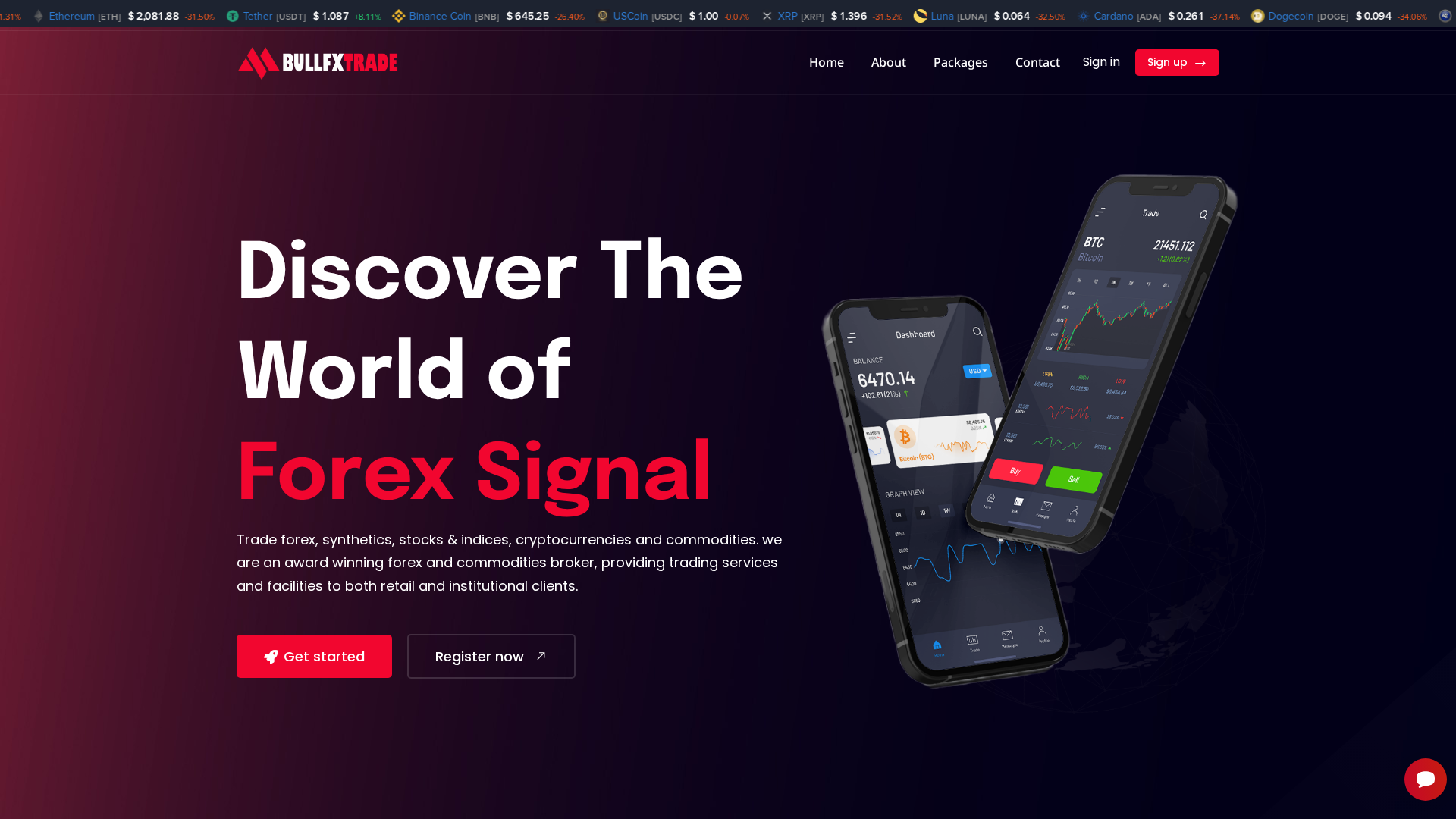 Screenshot of bullfxtrade.com