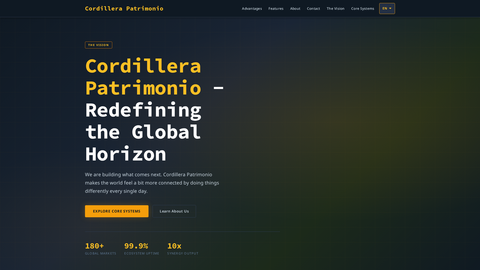 Screenshot of cordillerapatrimoniotrade.com