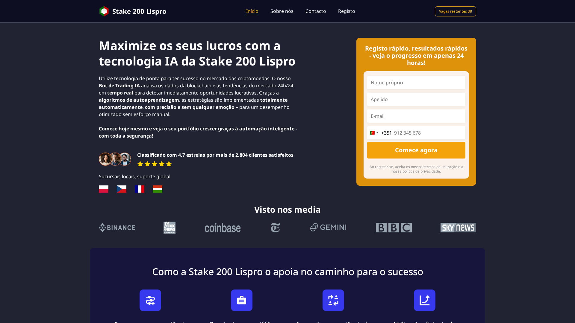 Screenshot of stake-200lispro.com