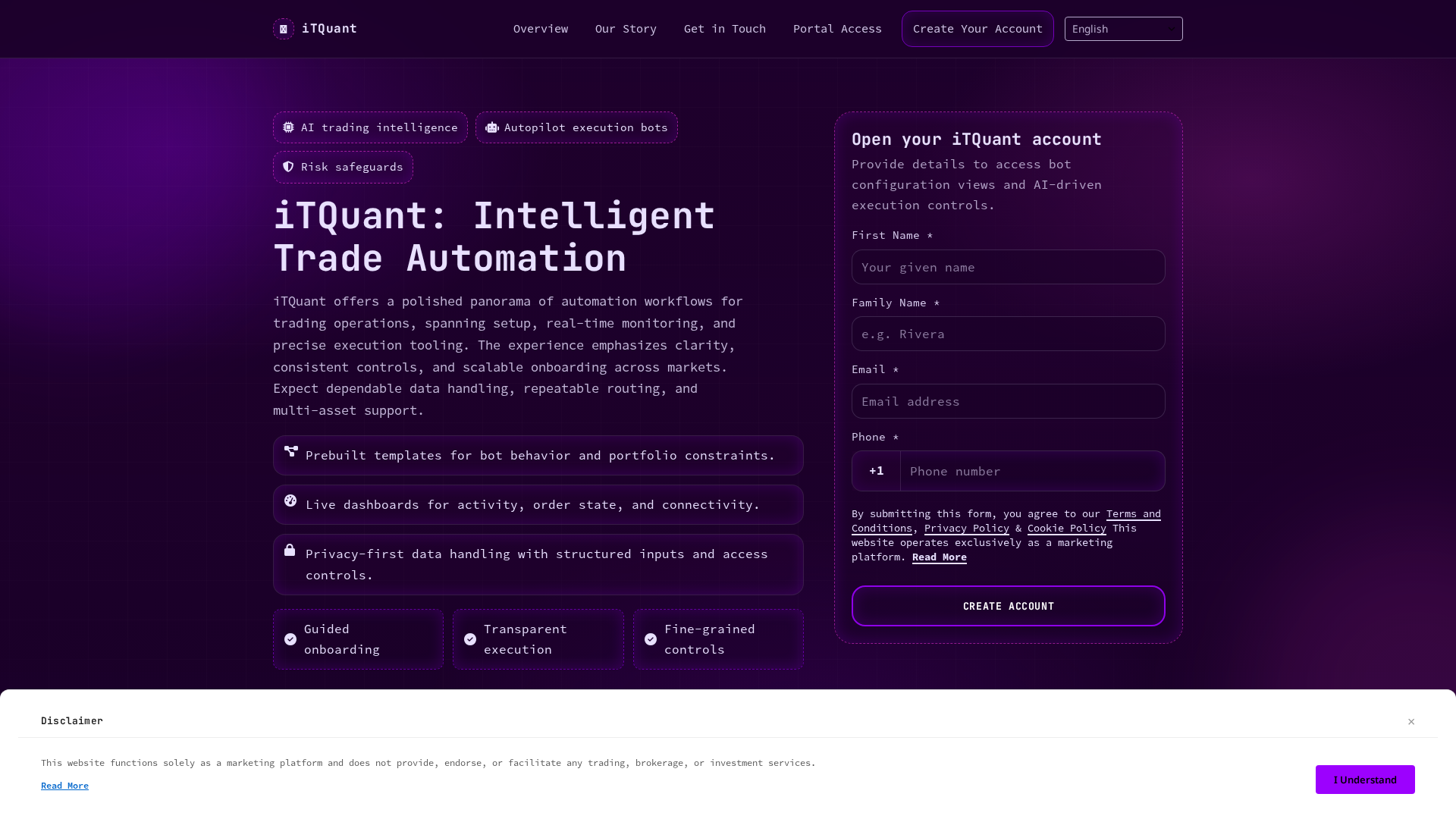 Screenshot of itquant.pro