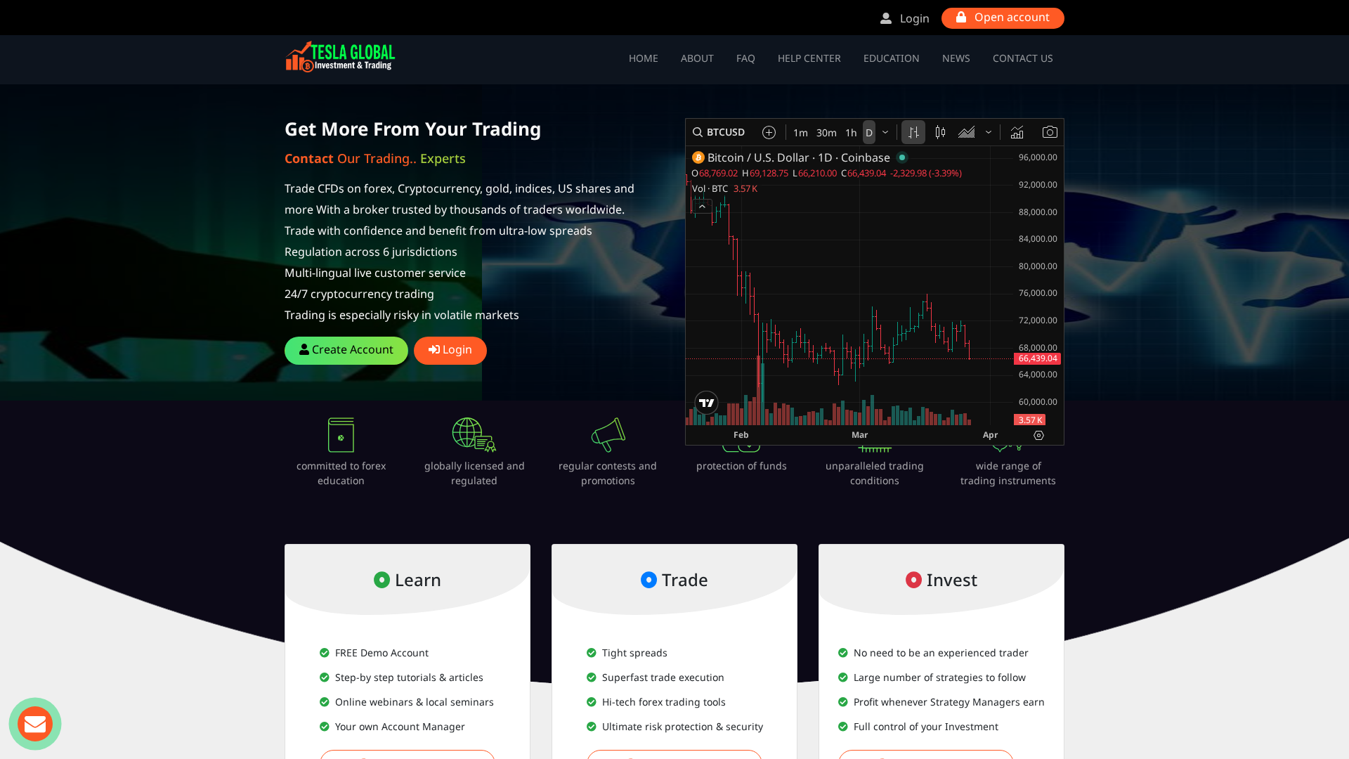 Screenshot of tslglobaltrading.com