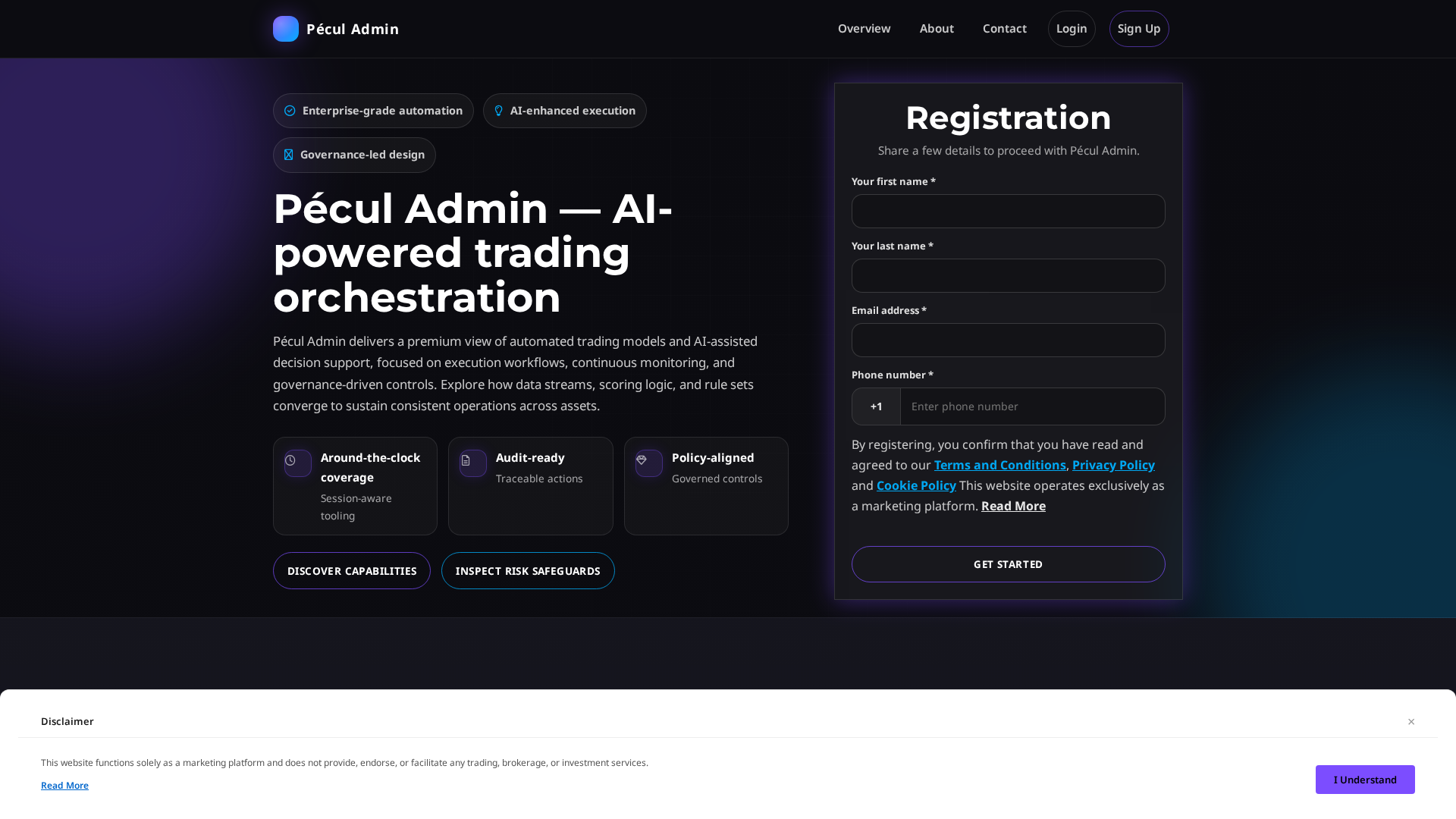 Screenshot of pecul-admin.pro