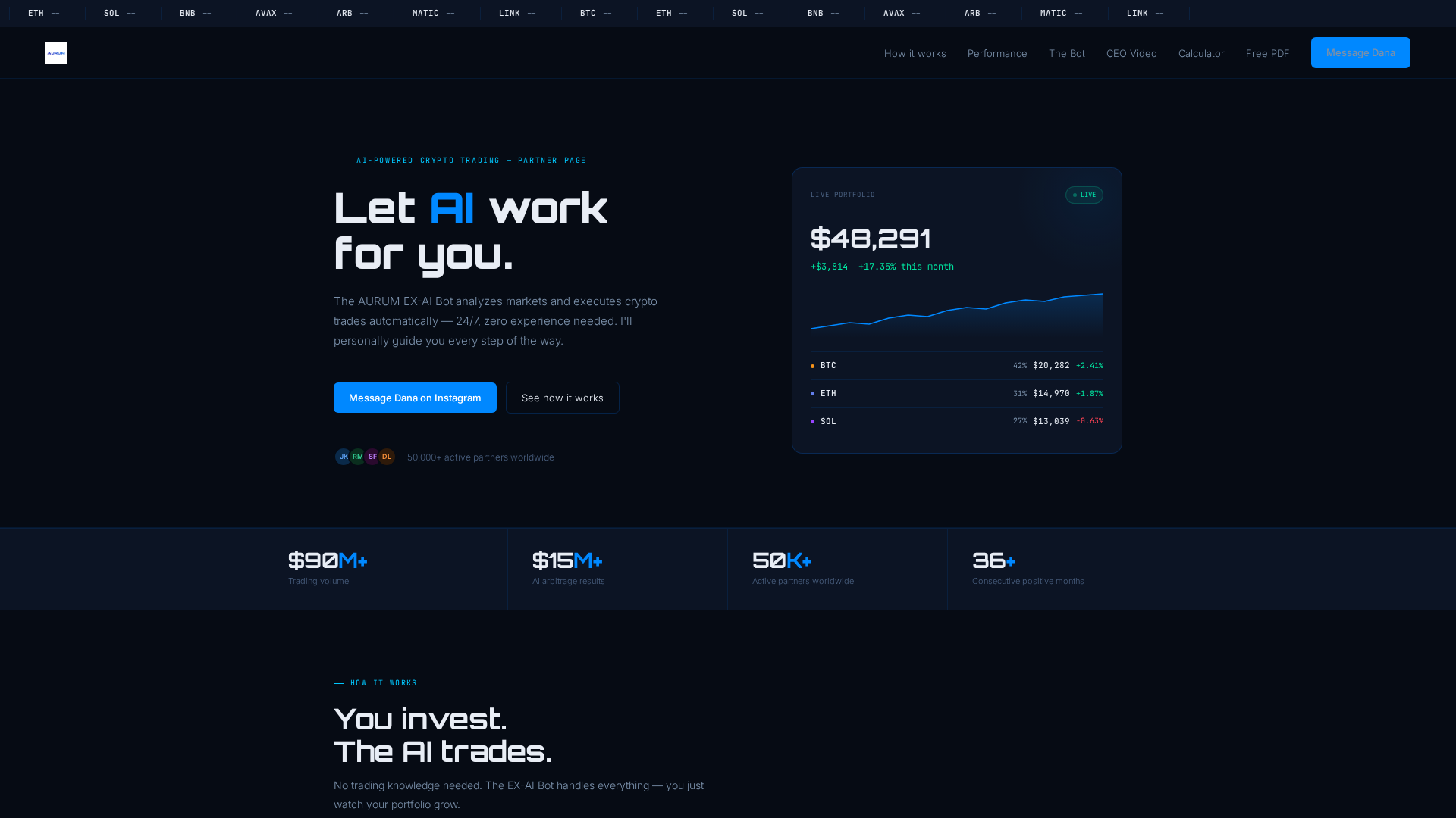 Screenshot of aurum-exaibot.com