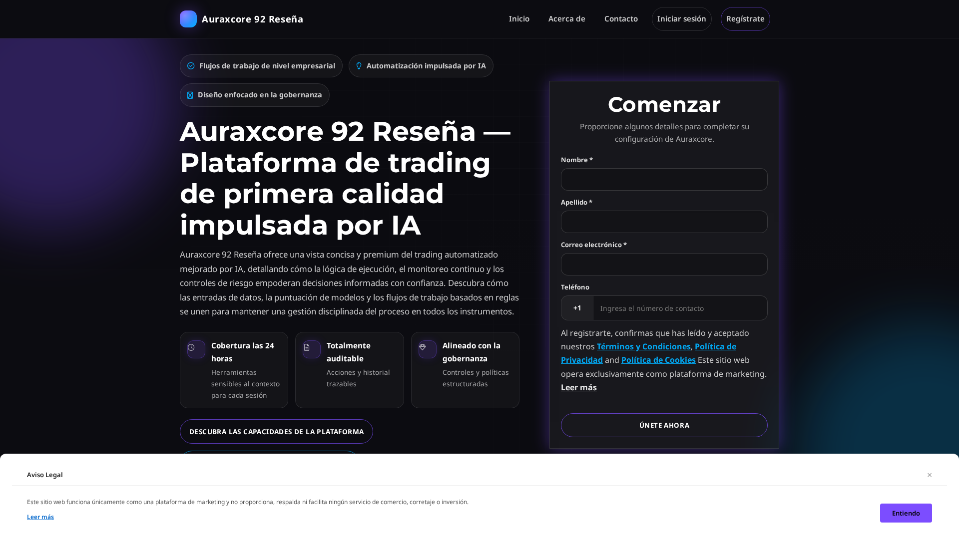 Screenshot of auraxcore92resena.pro