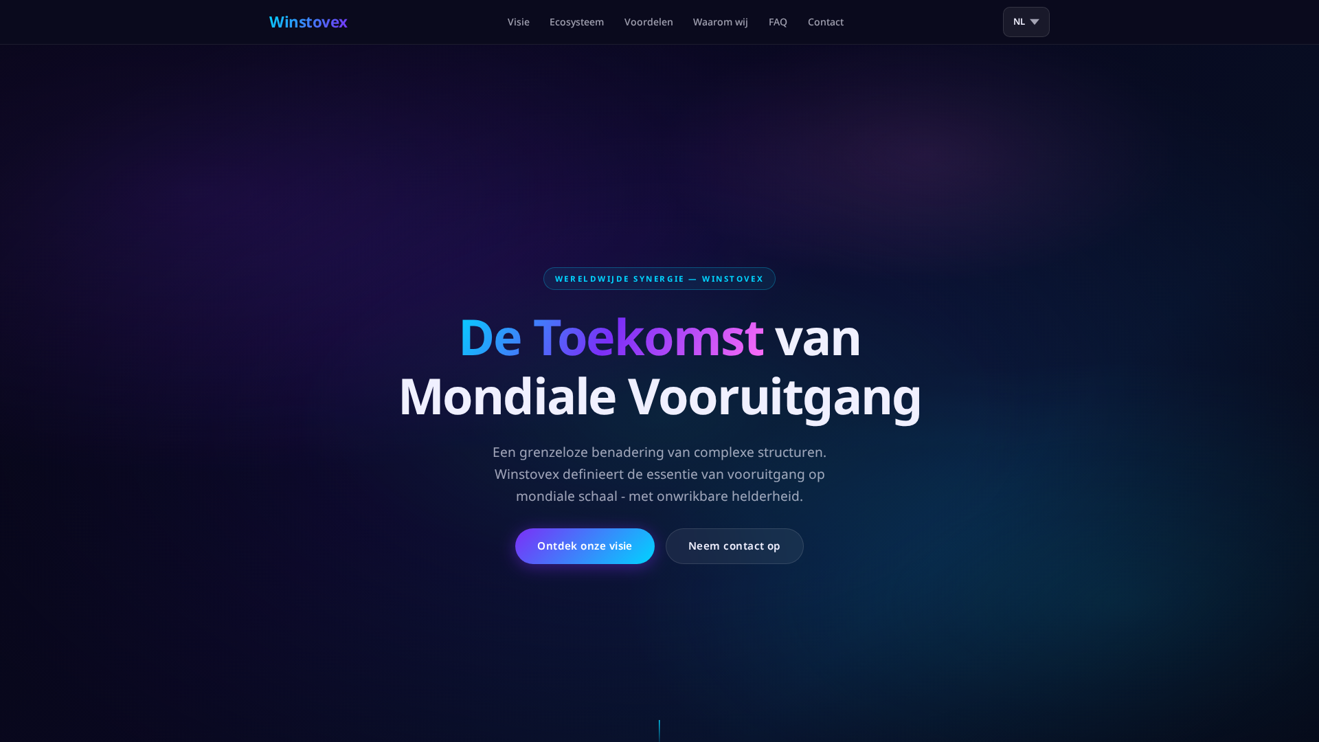 Screenshot of winstovex.net