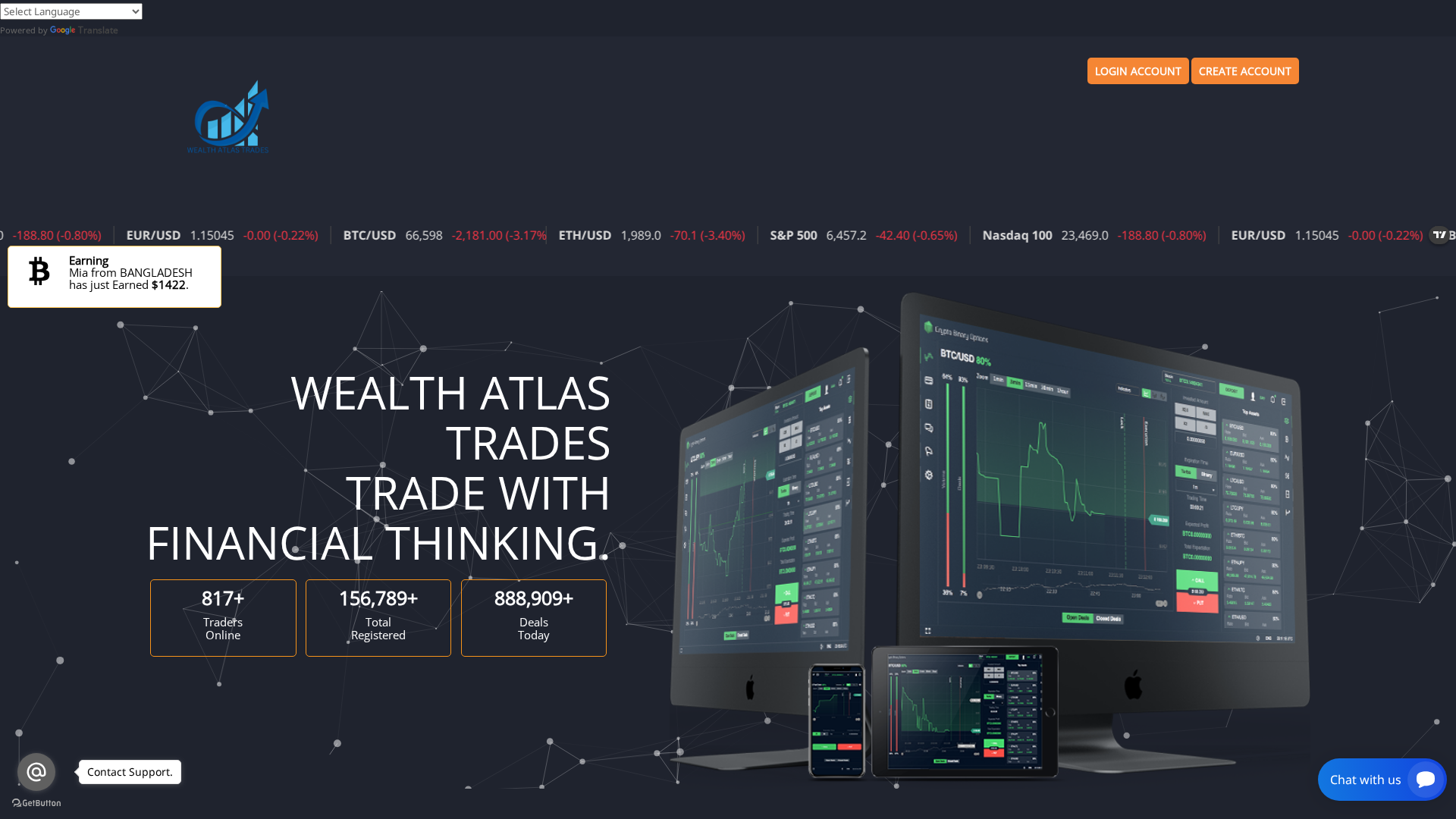 Screenshot of wealthatlastrades.live