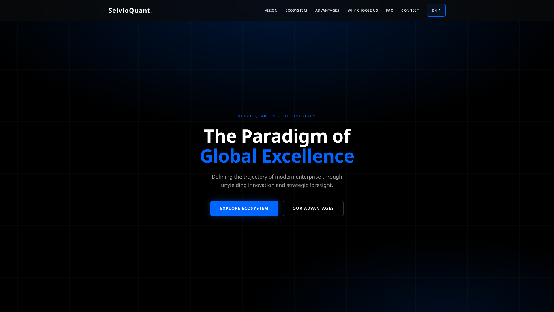 Screenshot of selvioquanttrade.com