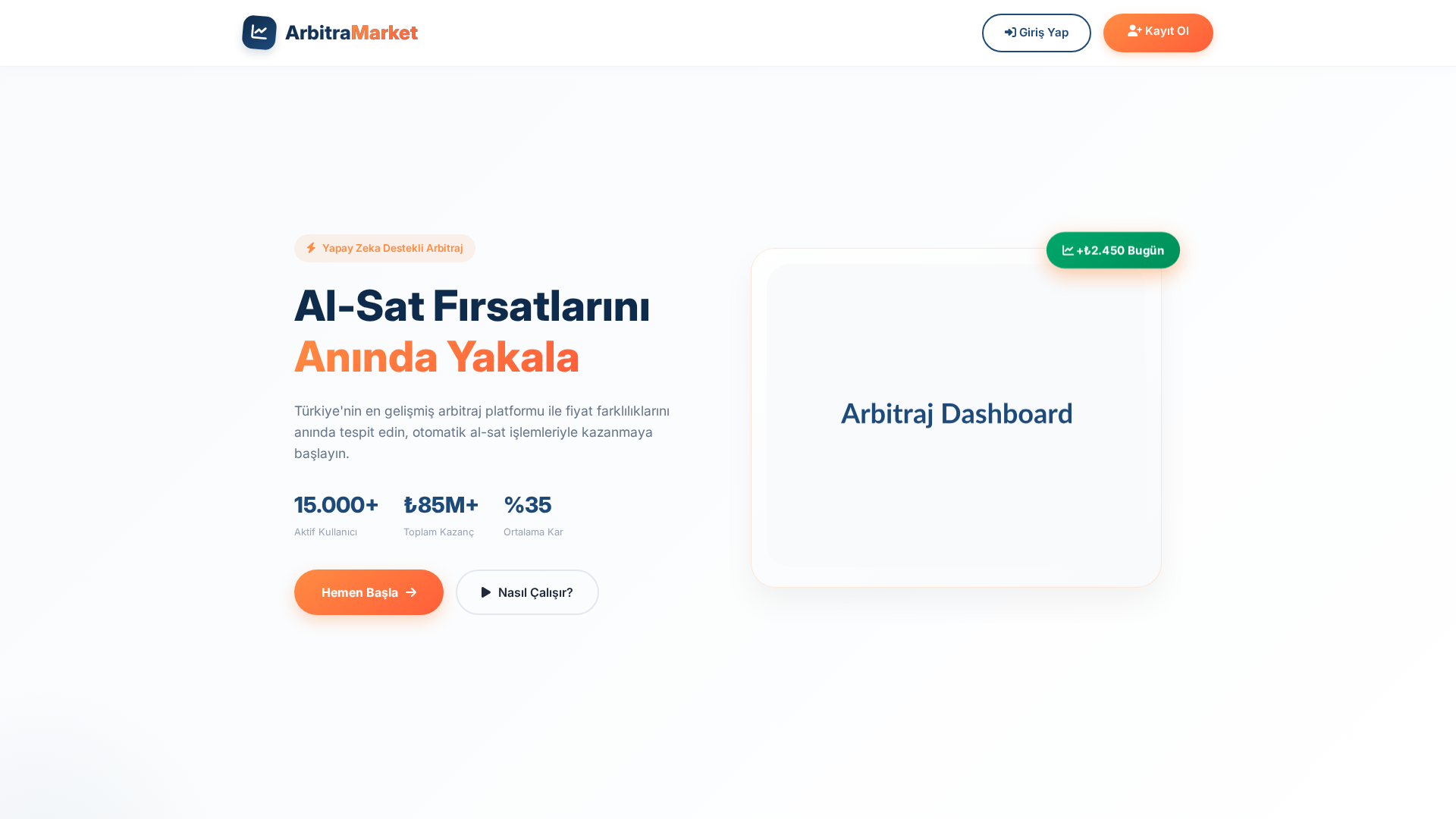 Screenshot of arbitramarket.com