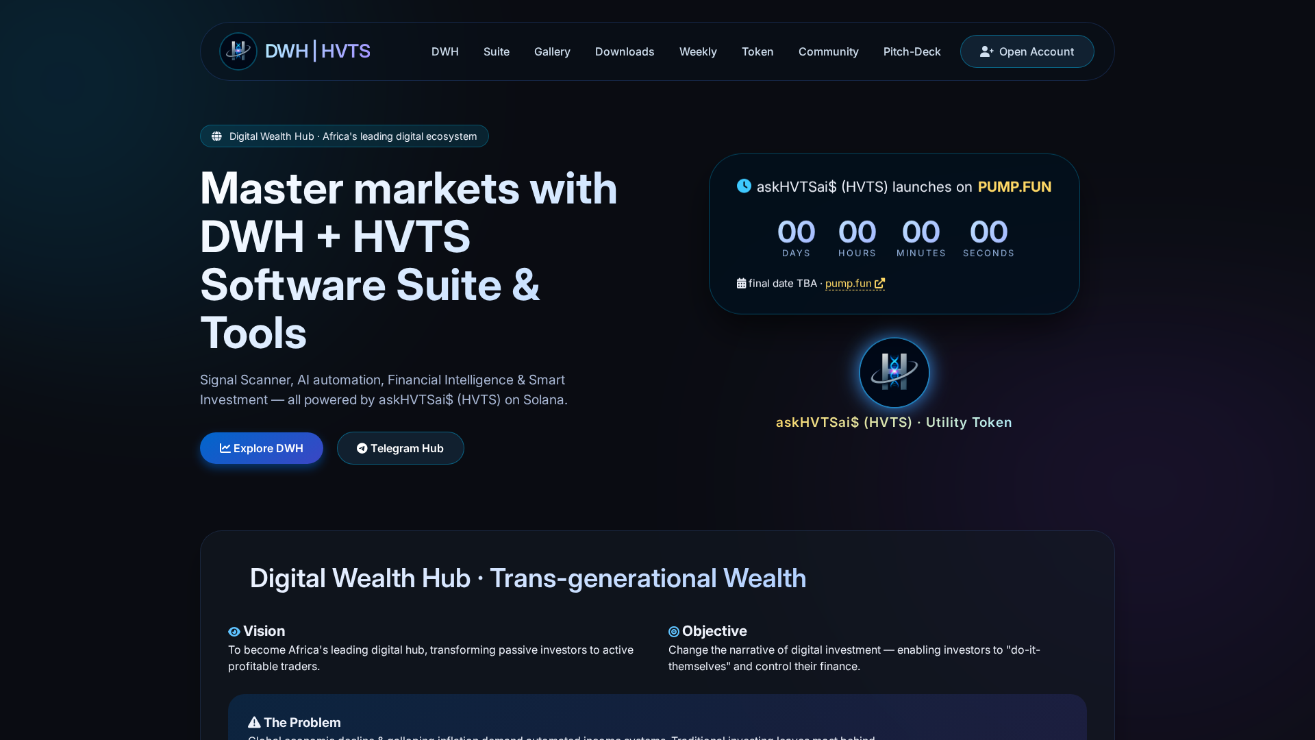 Screenshot of digitalwealthhub.club