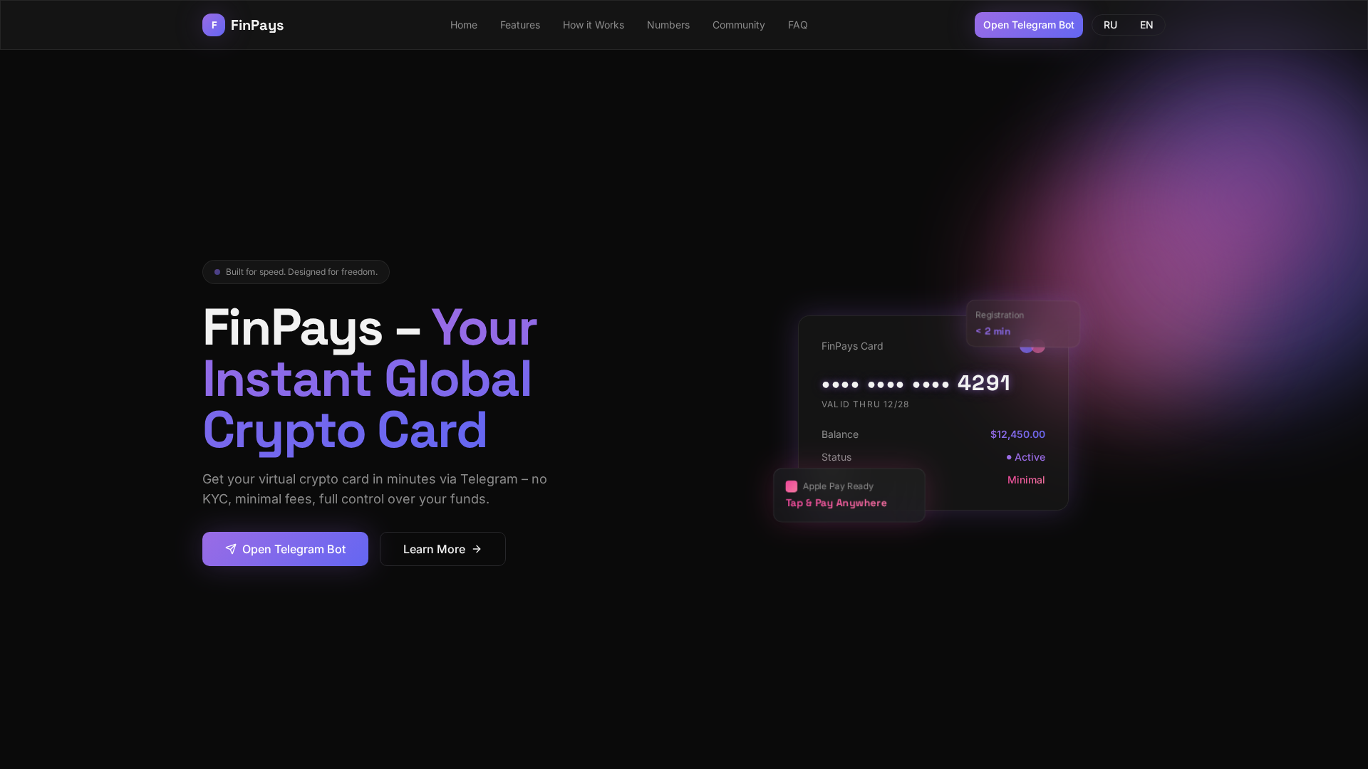 Screenshot of finpays.xyz