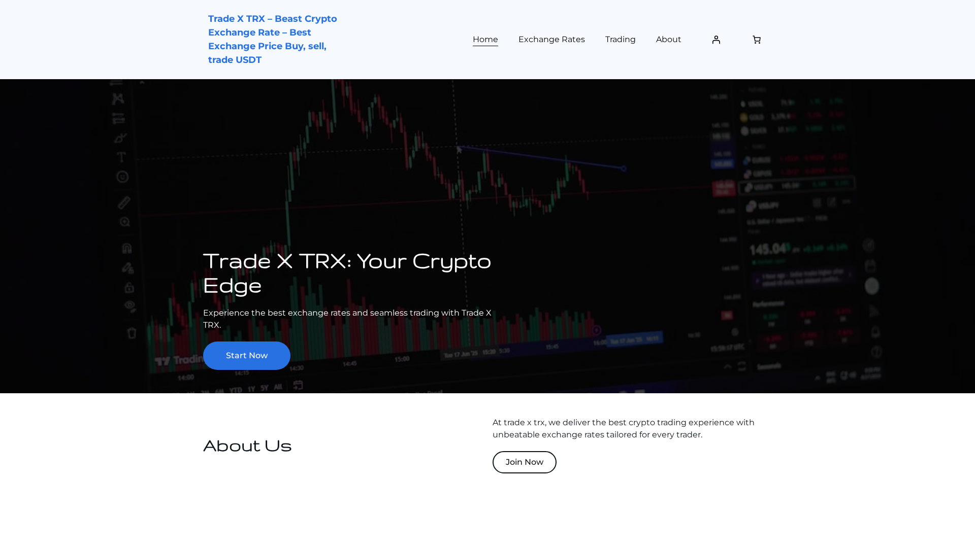 Screenshot of tradextrx.com