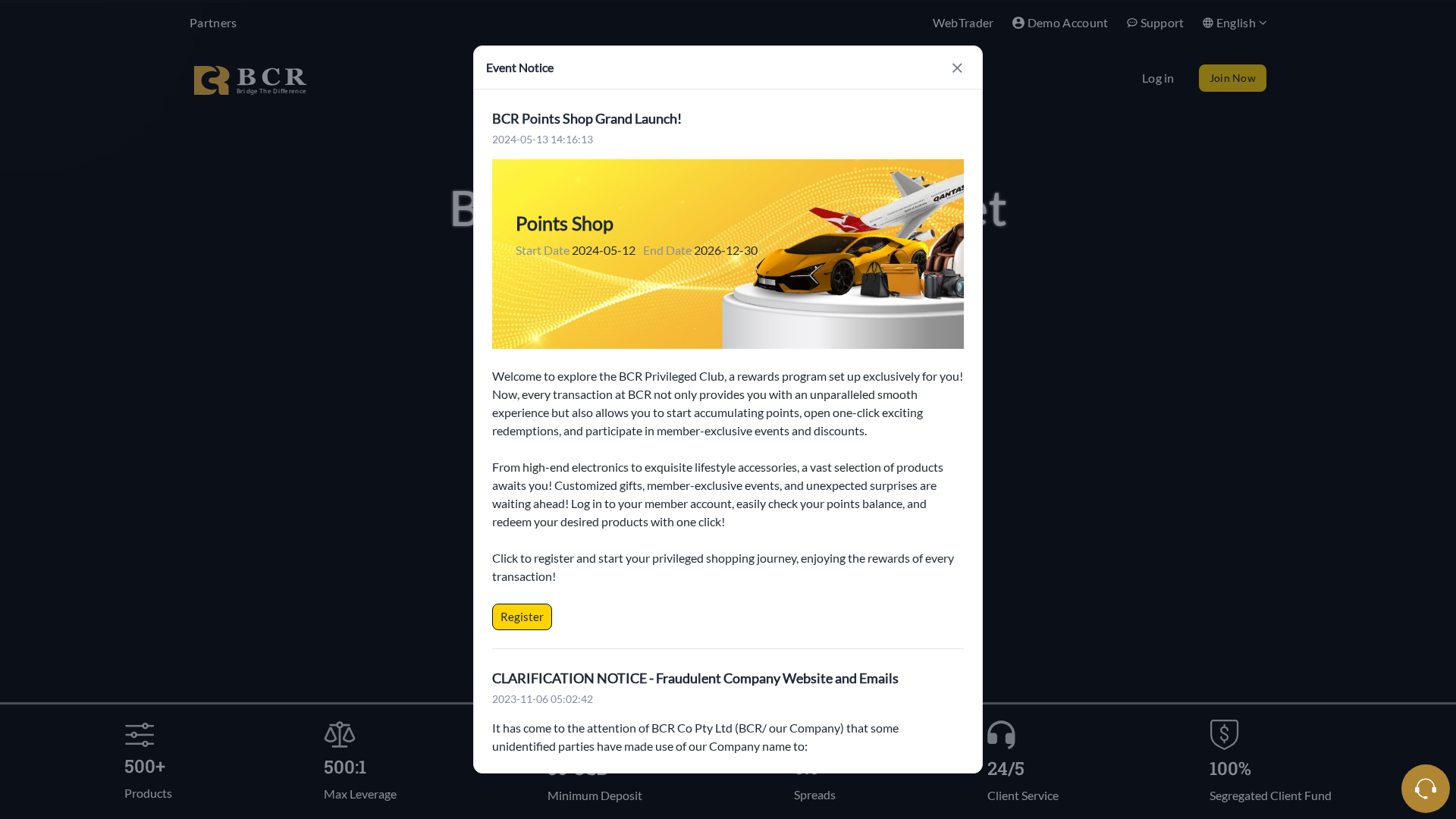 Screenshot of thebcr.pro