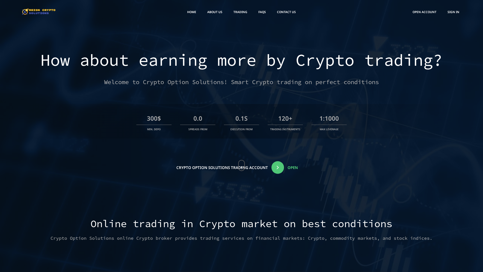 Screenshot of reigncryptosolution.com