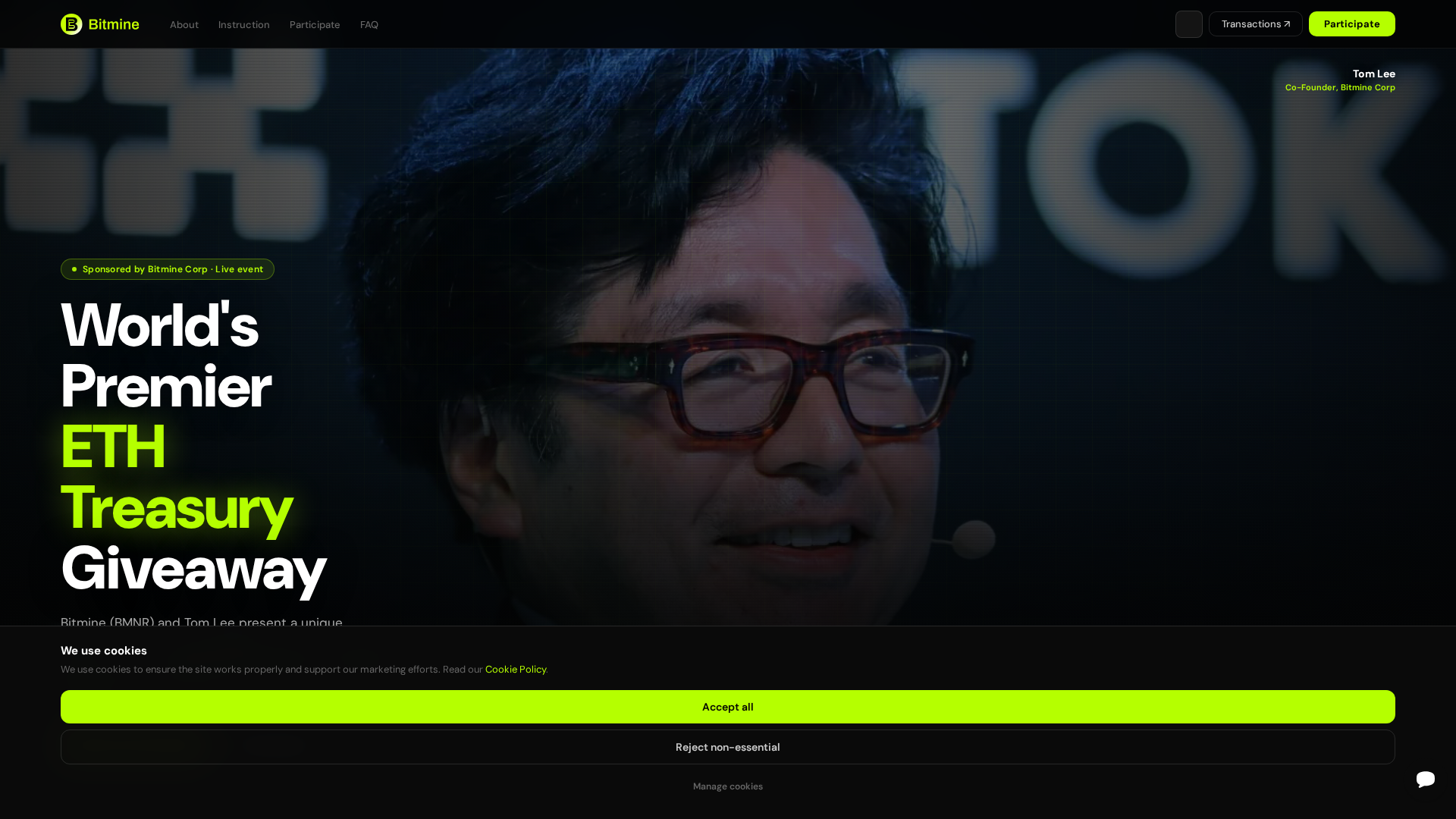 Screenshot of bitmine.blog