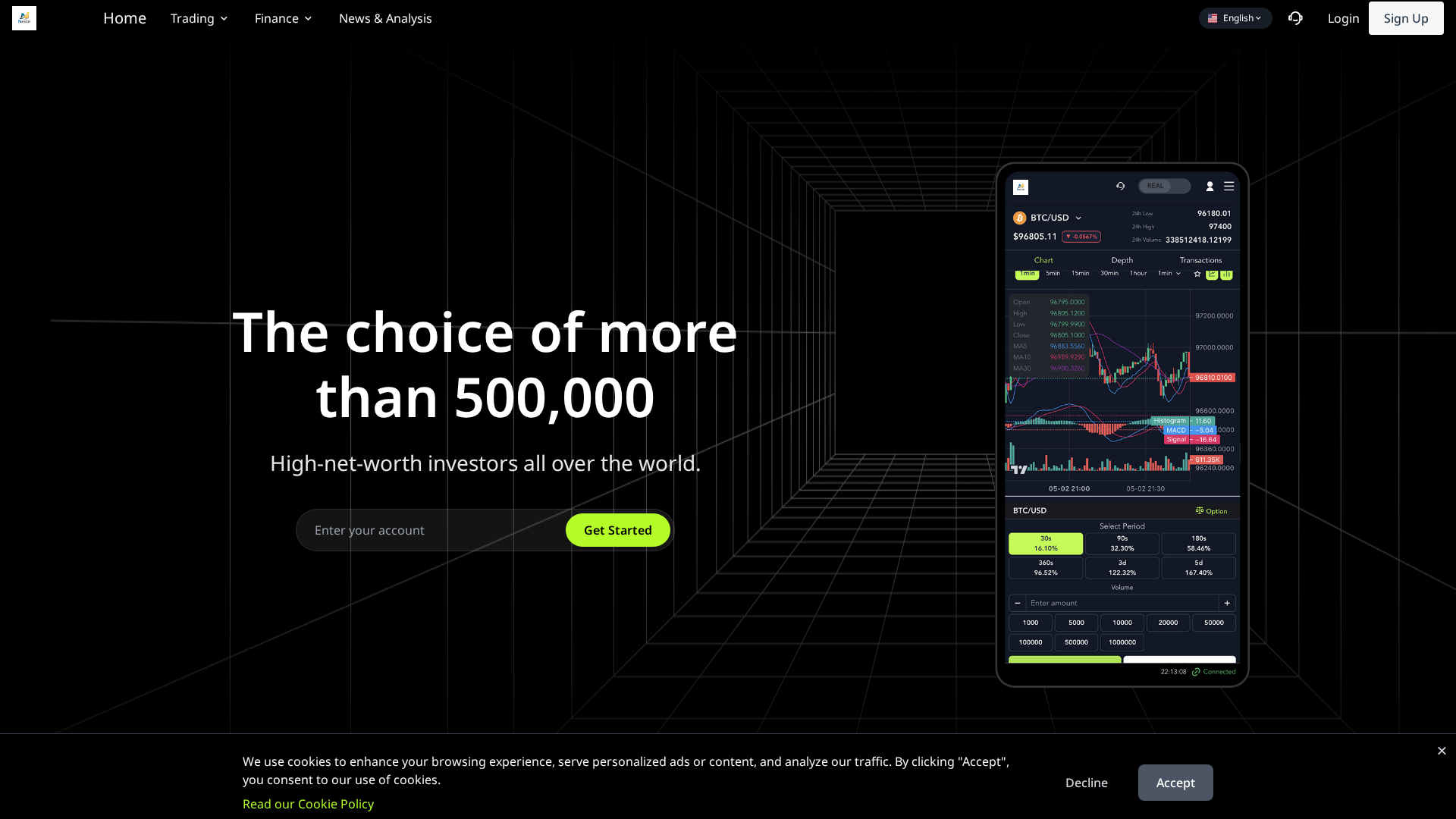 Screenshot of nextepochmarket.cc