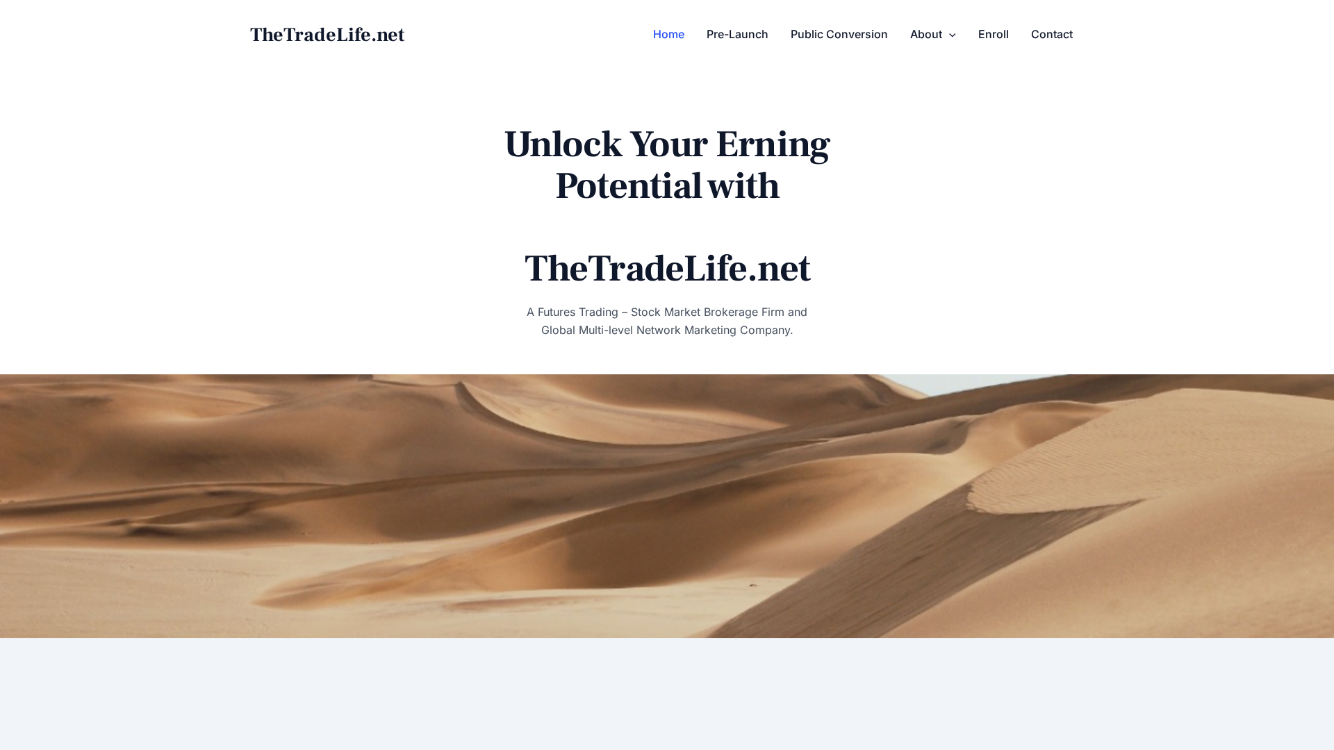 Screenshot of thetradelife.net