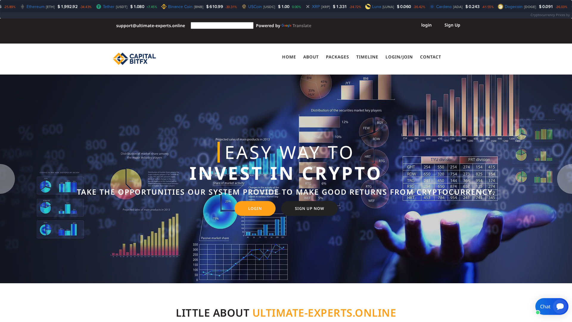 Screenshot of ultimate-experts.online