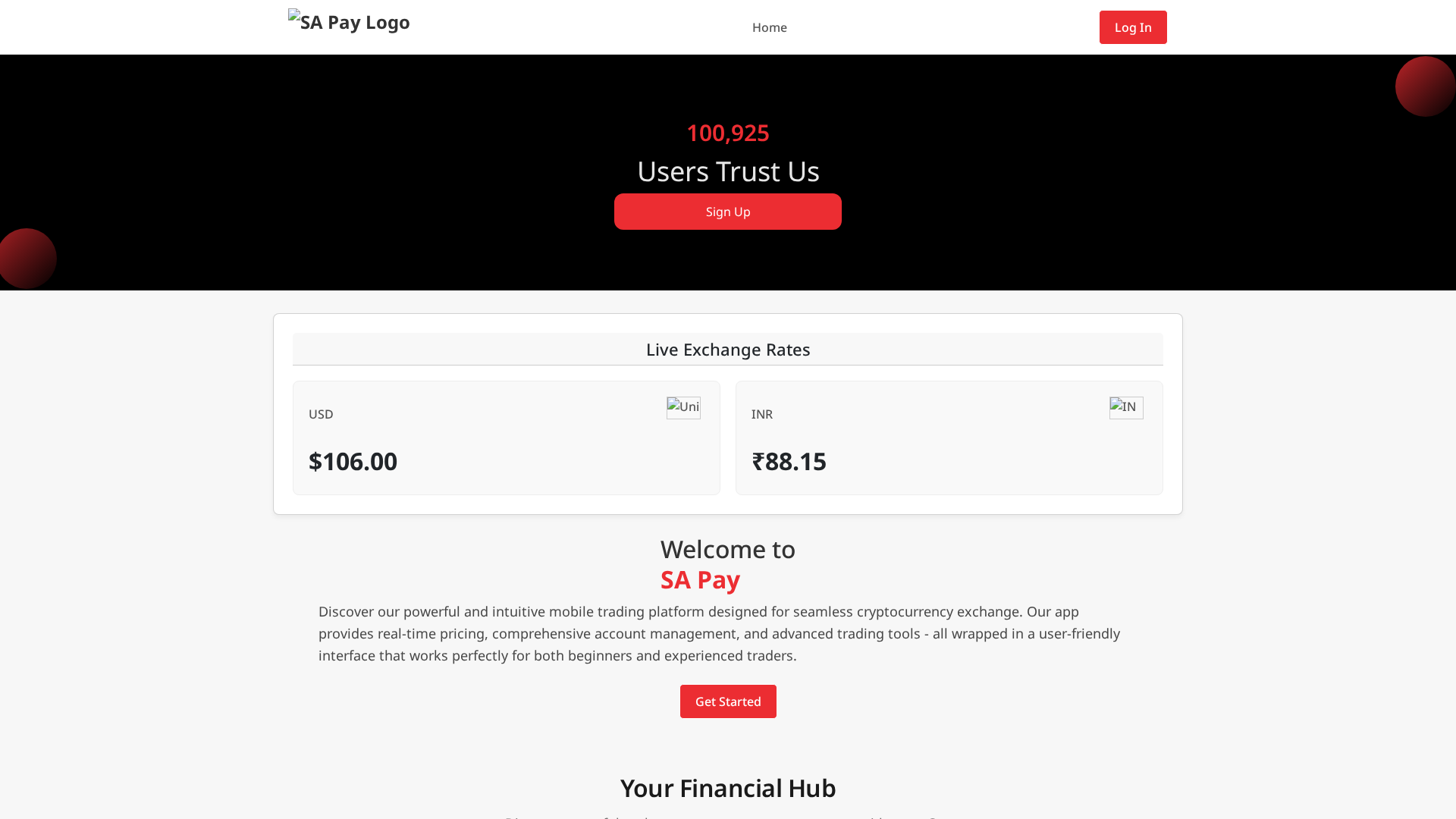 Screenshot of sapay.us