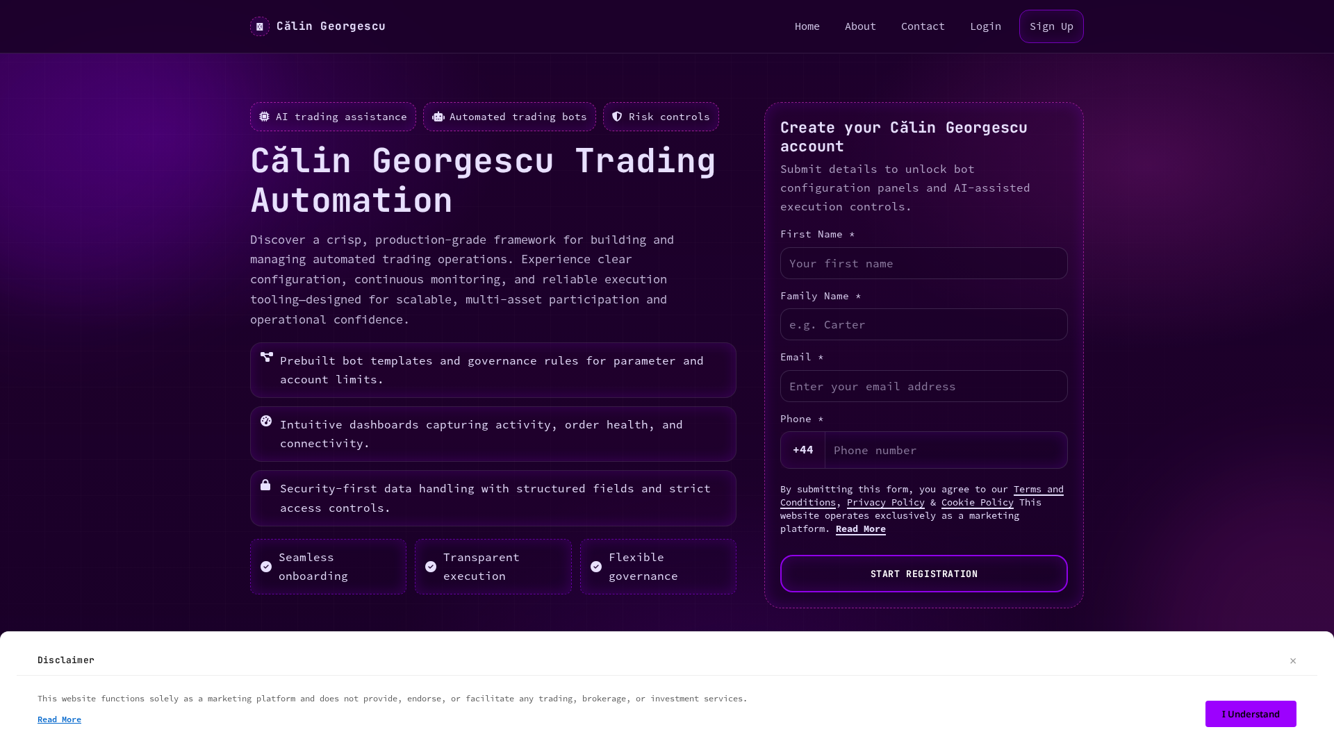 Screenshot of calingeorgescu.pro