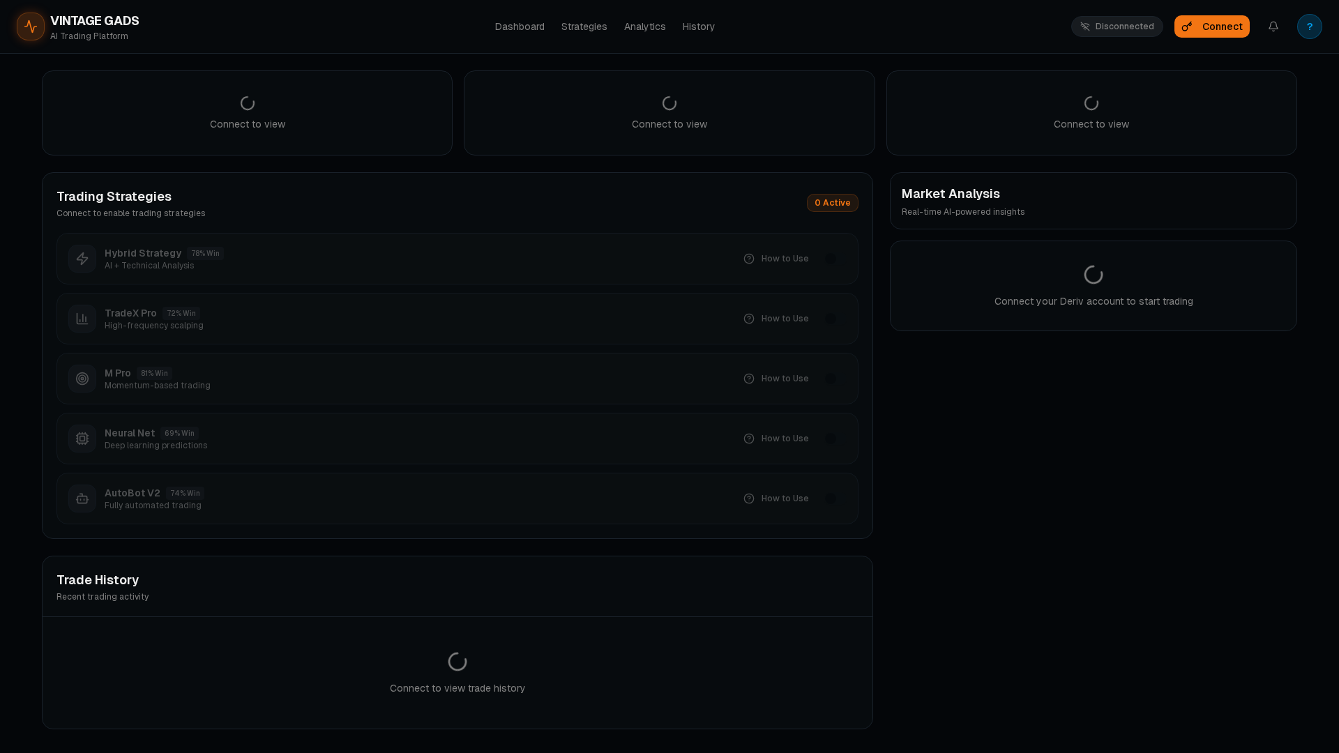 Screenshot of vintagetrading.space