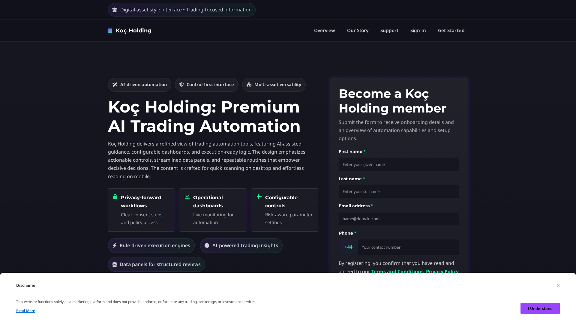 Screenshot of kocholding.club