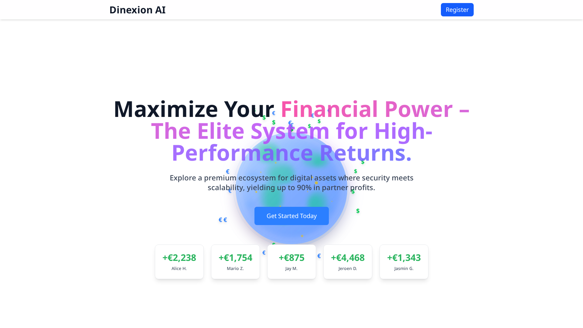 Screenshot of dinexion-ai.org