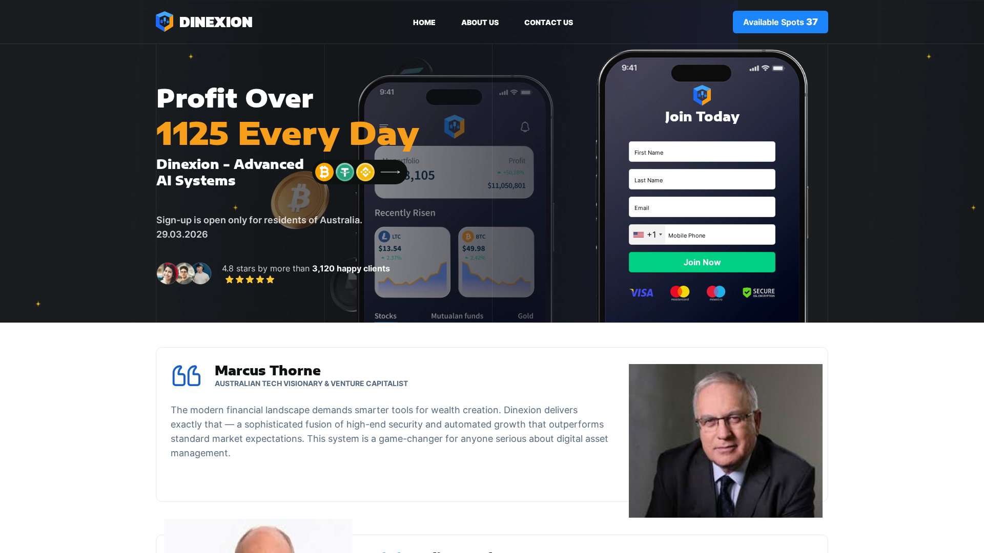 Screenshot of dinexion.agency