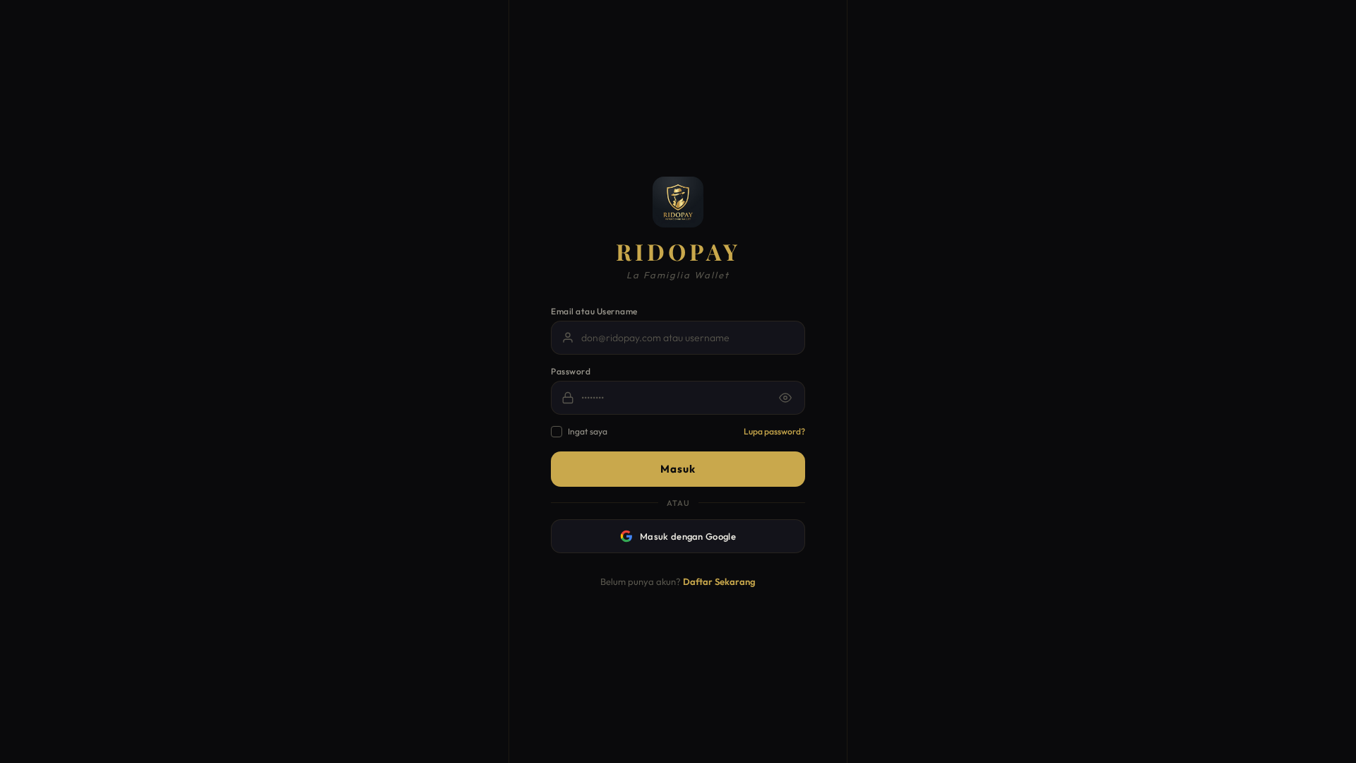 Screenshot of ridopay.online