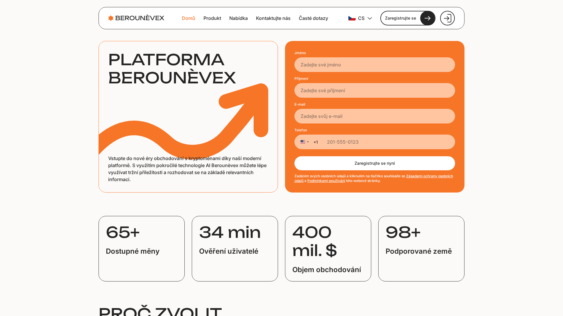 Screenshot of berounevex.com