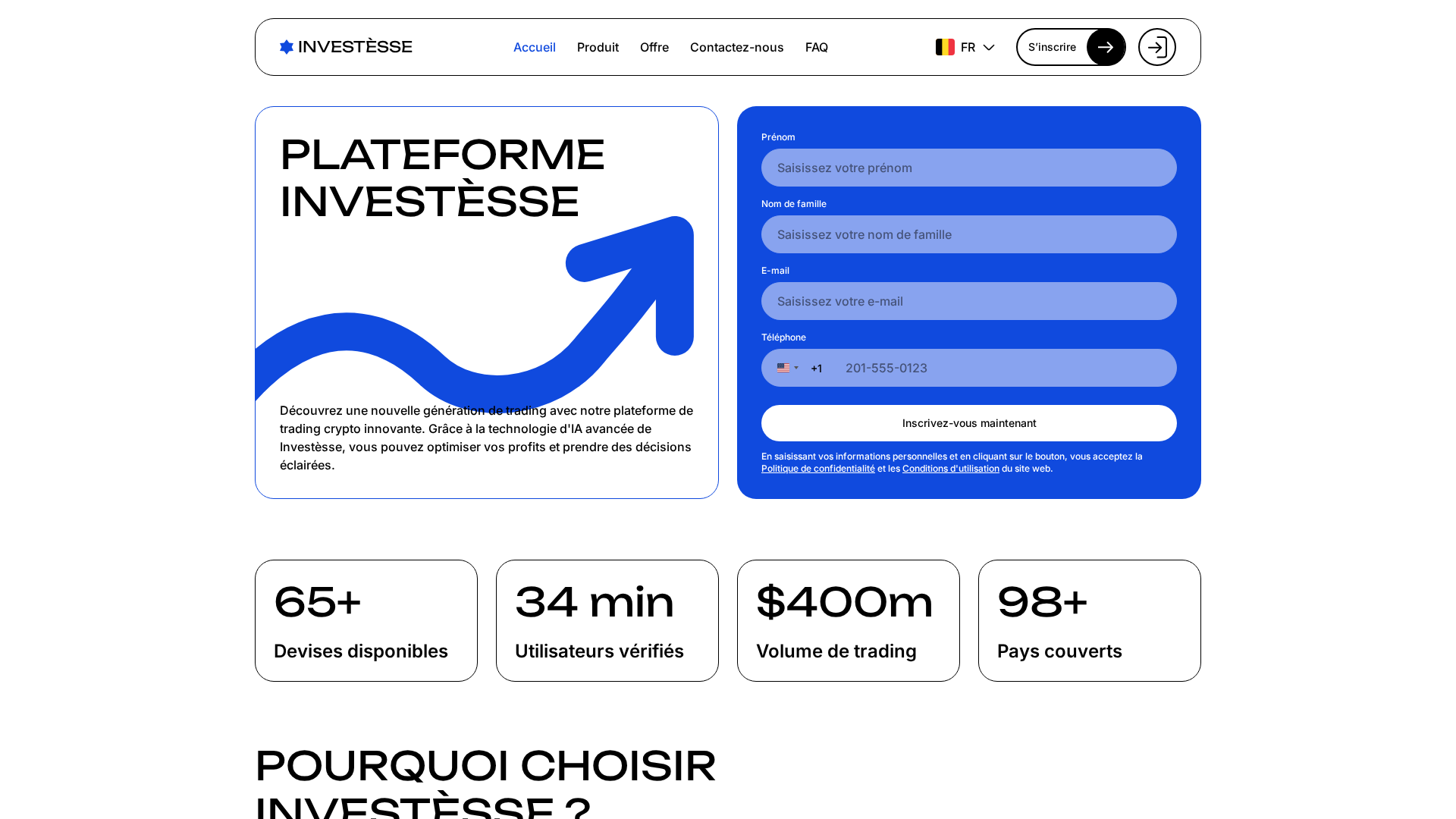 Screenshot of investesse.com