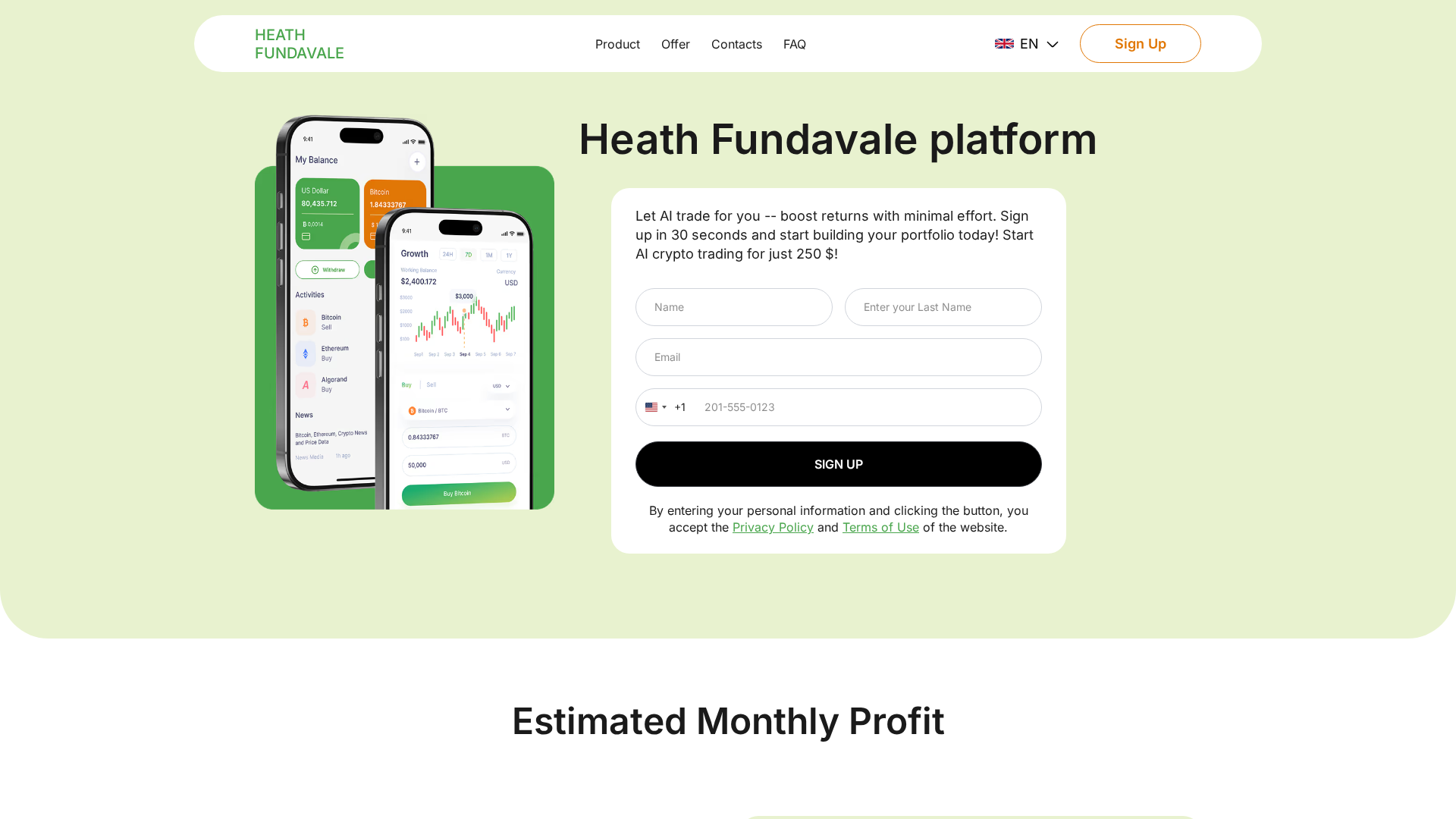 Screenshot of heath-fundavale.com