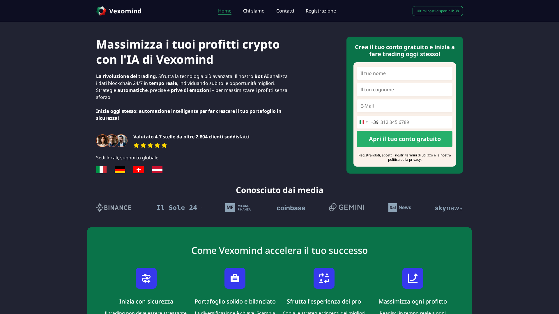 Screenshot of vexomind-it.com