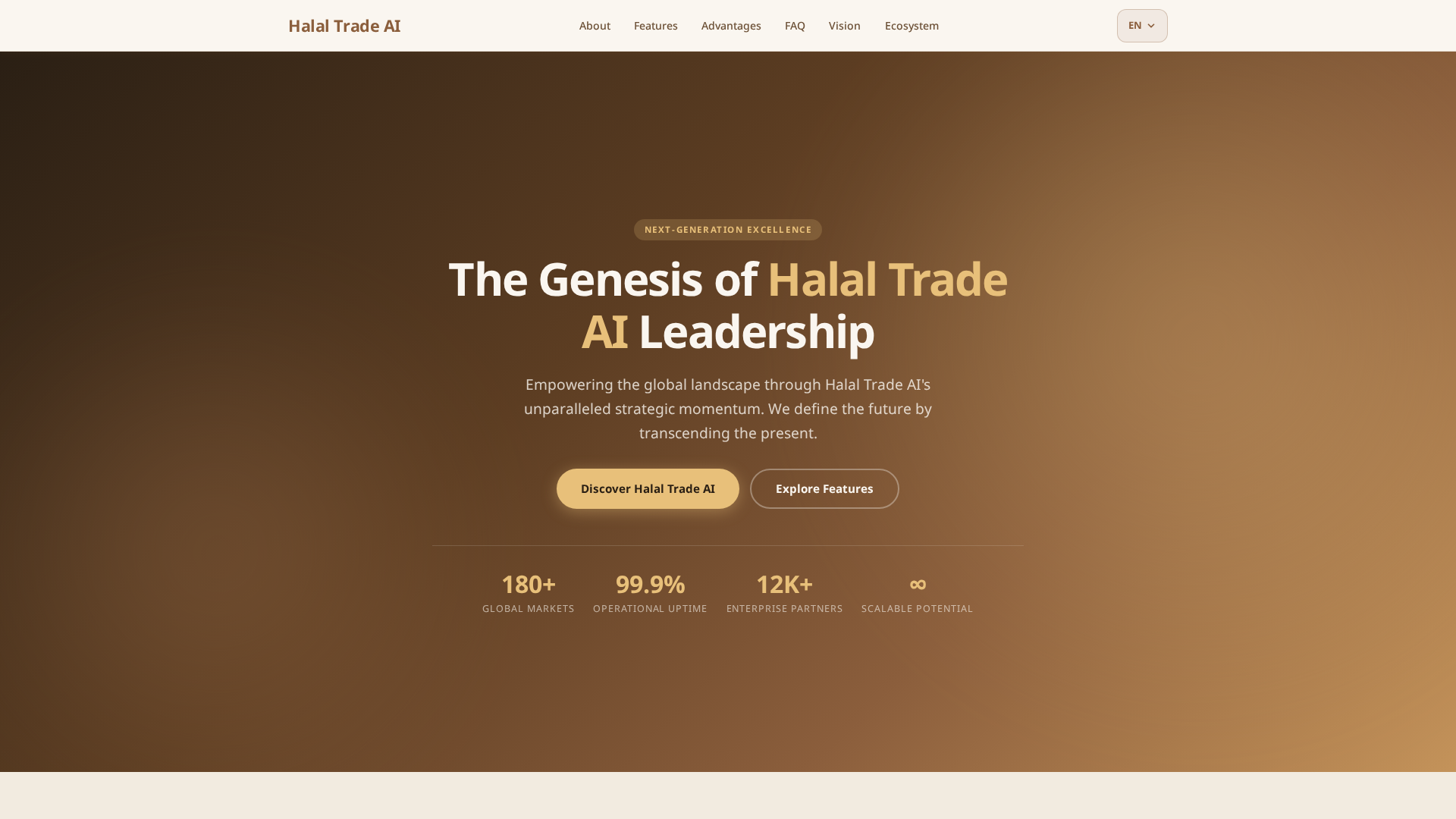 Screenshot of halaltradeai.org