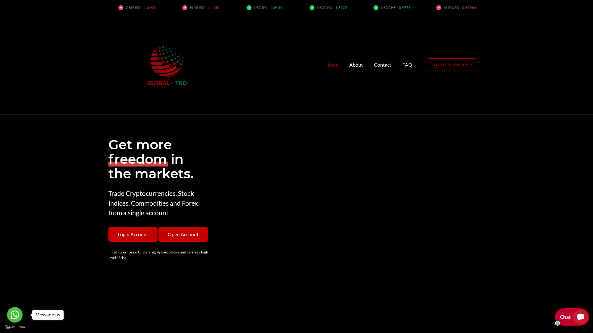 Screenshot of global-trd.live