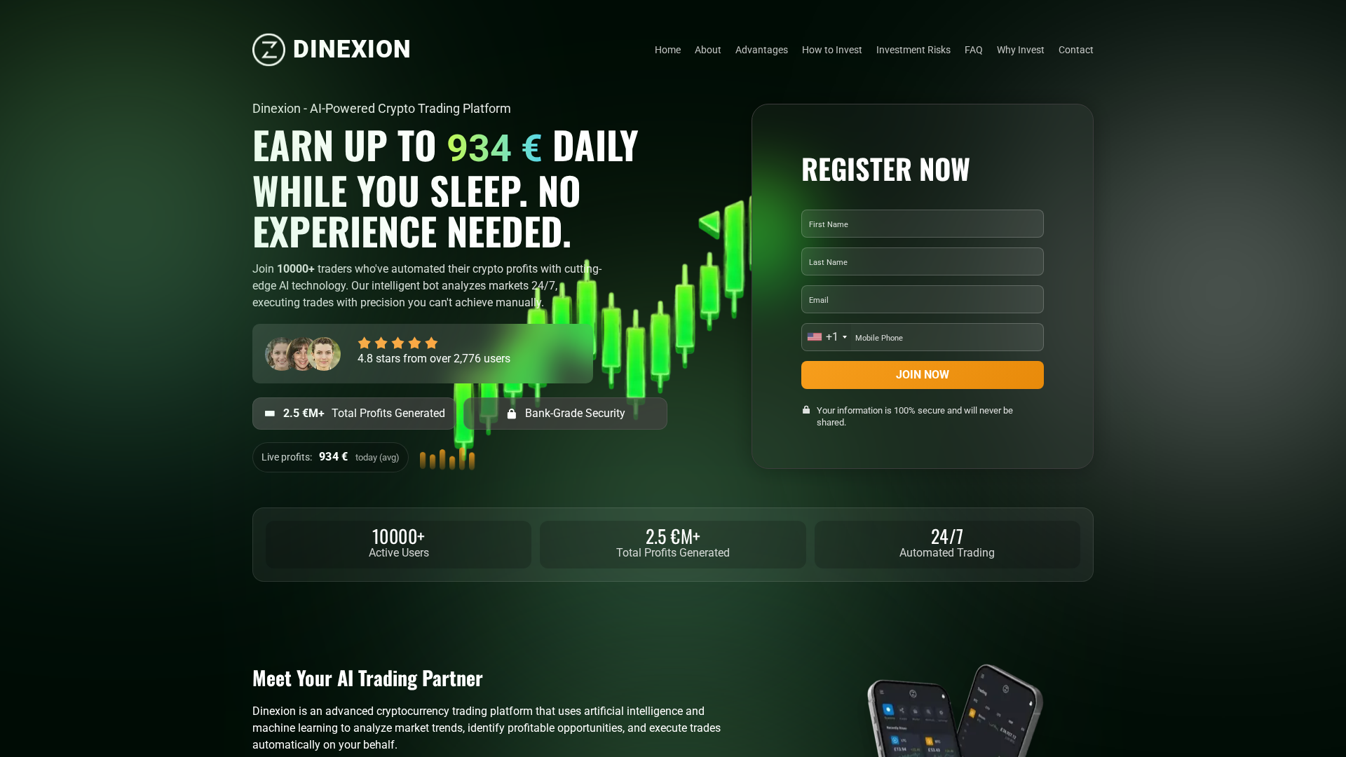 Screenshot of dinexion-app.net