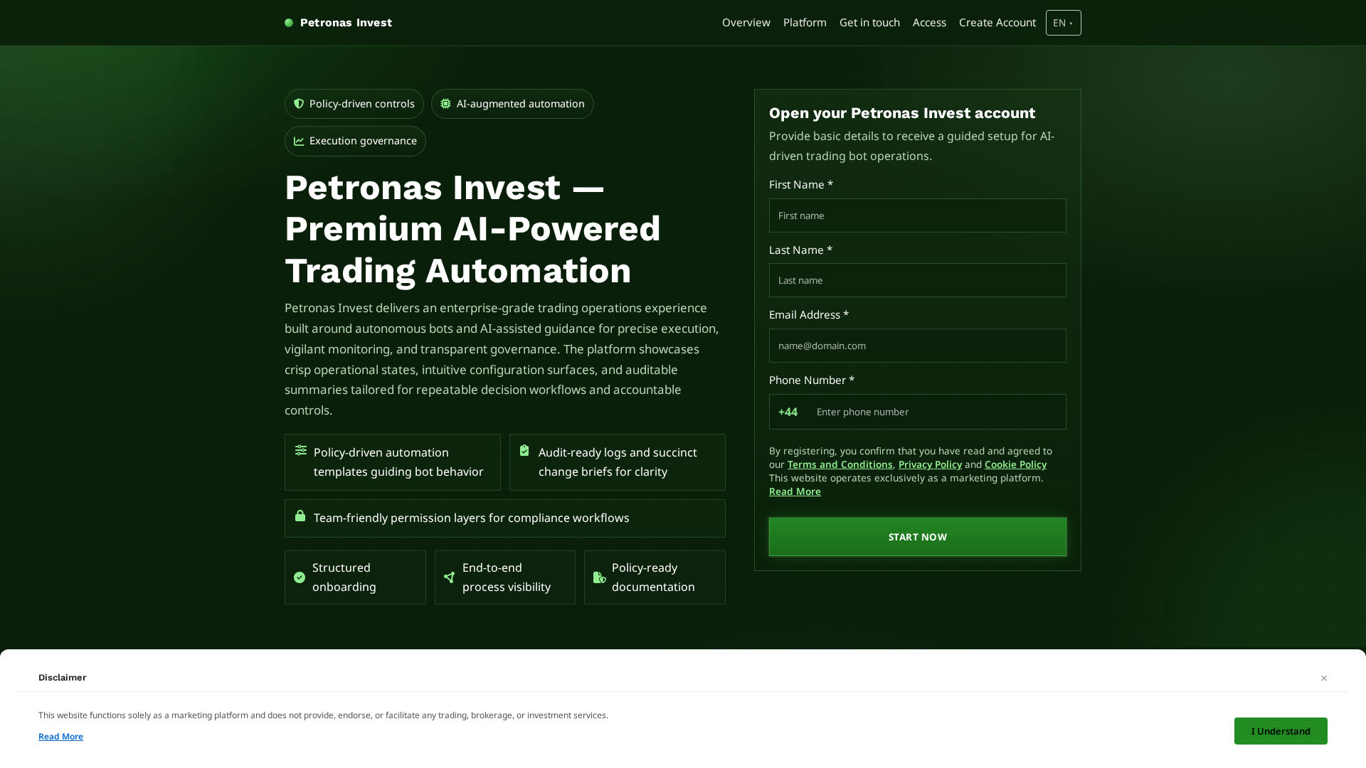 Screenshot of petronasinvest.digital