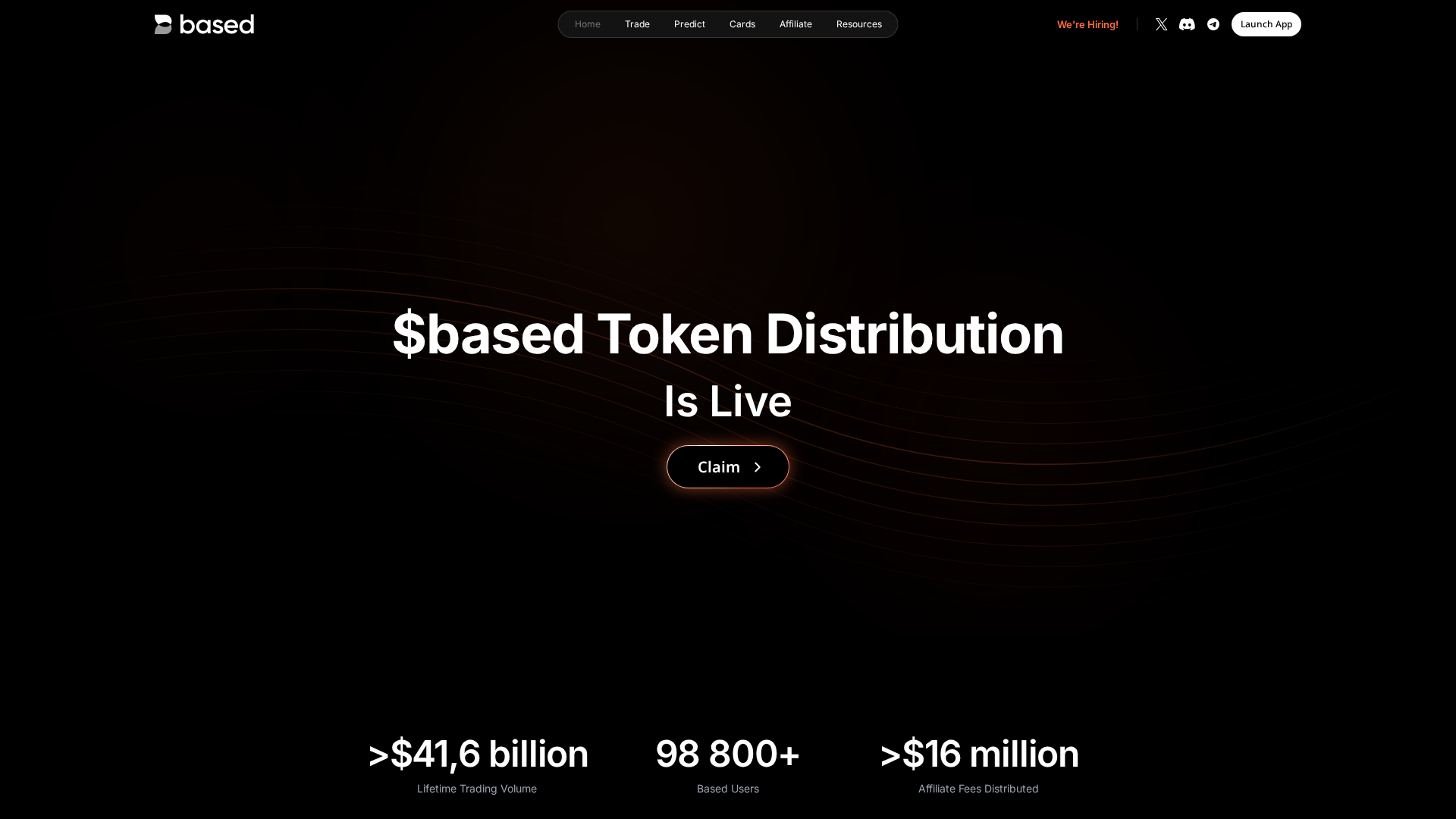 Screenshot of basedone.trade