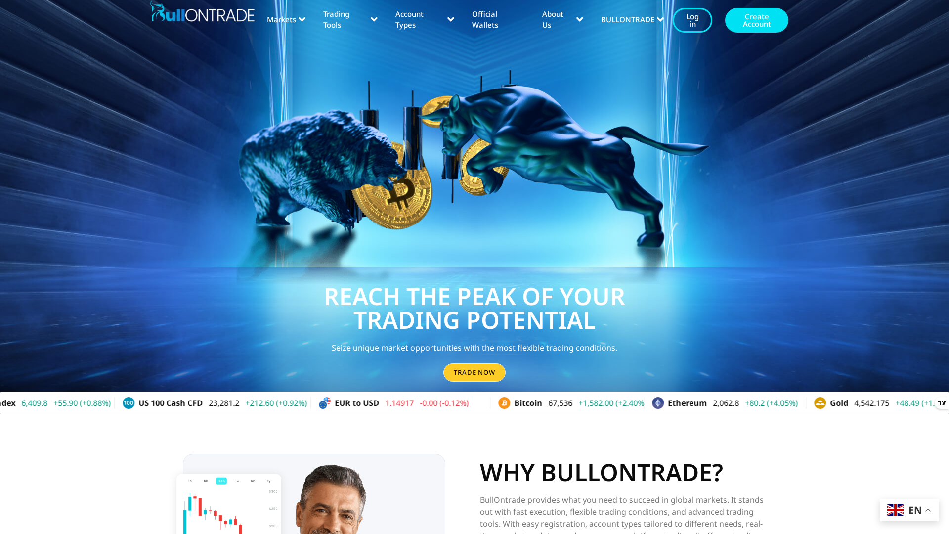 Screenshot of bullontrade.org