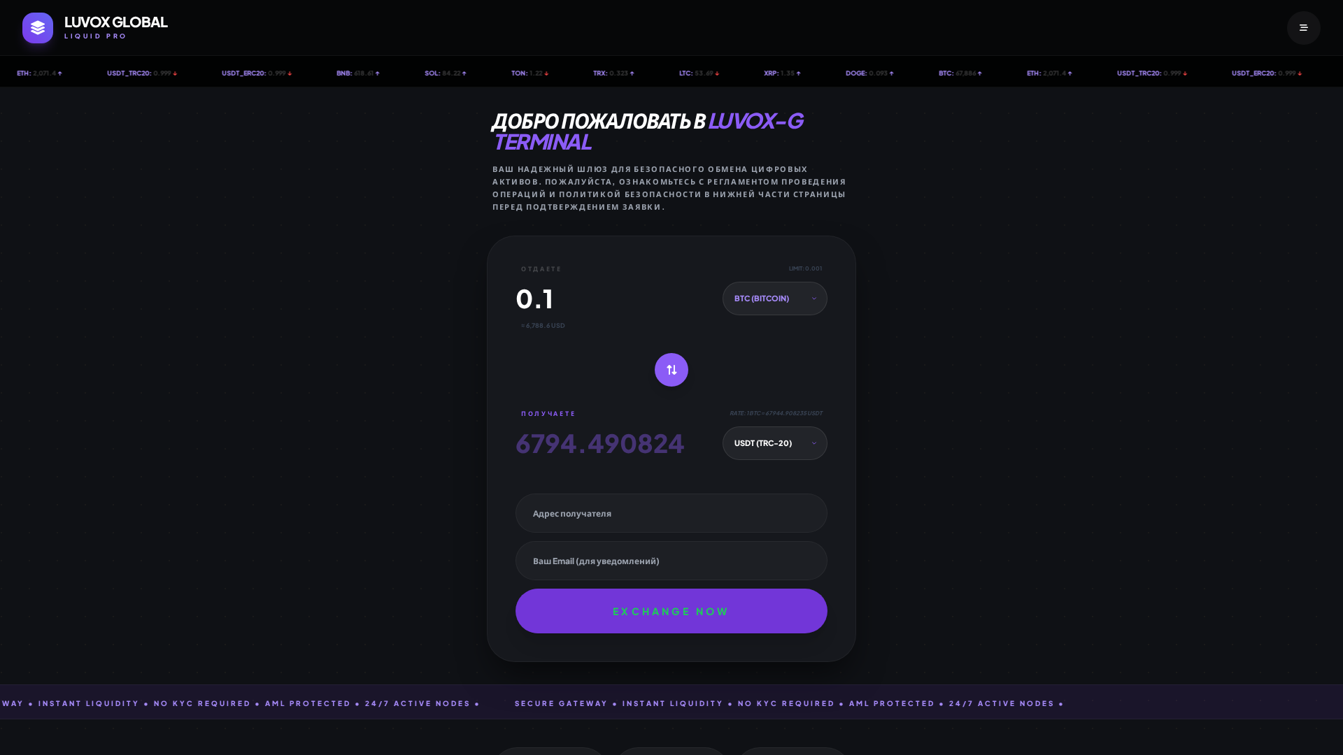 Screenshot of luvox-global.online