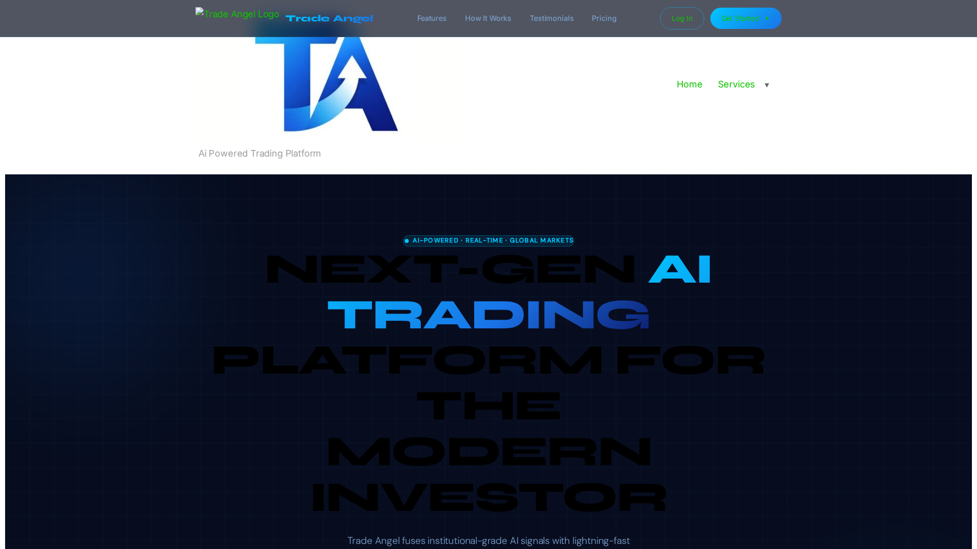 Screenshot of tradeangel.in