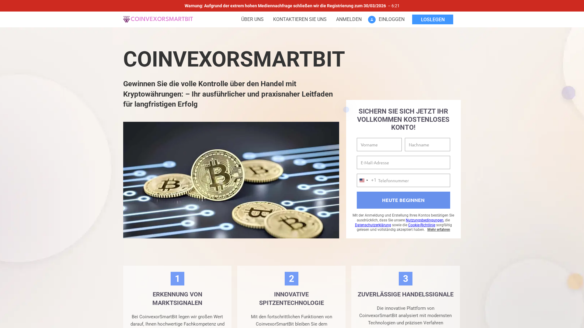 Screenshot of de-cooinvexorsmartbit.com