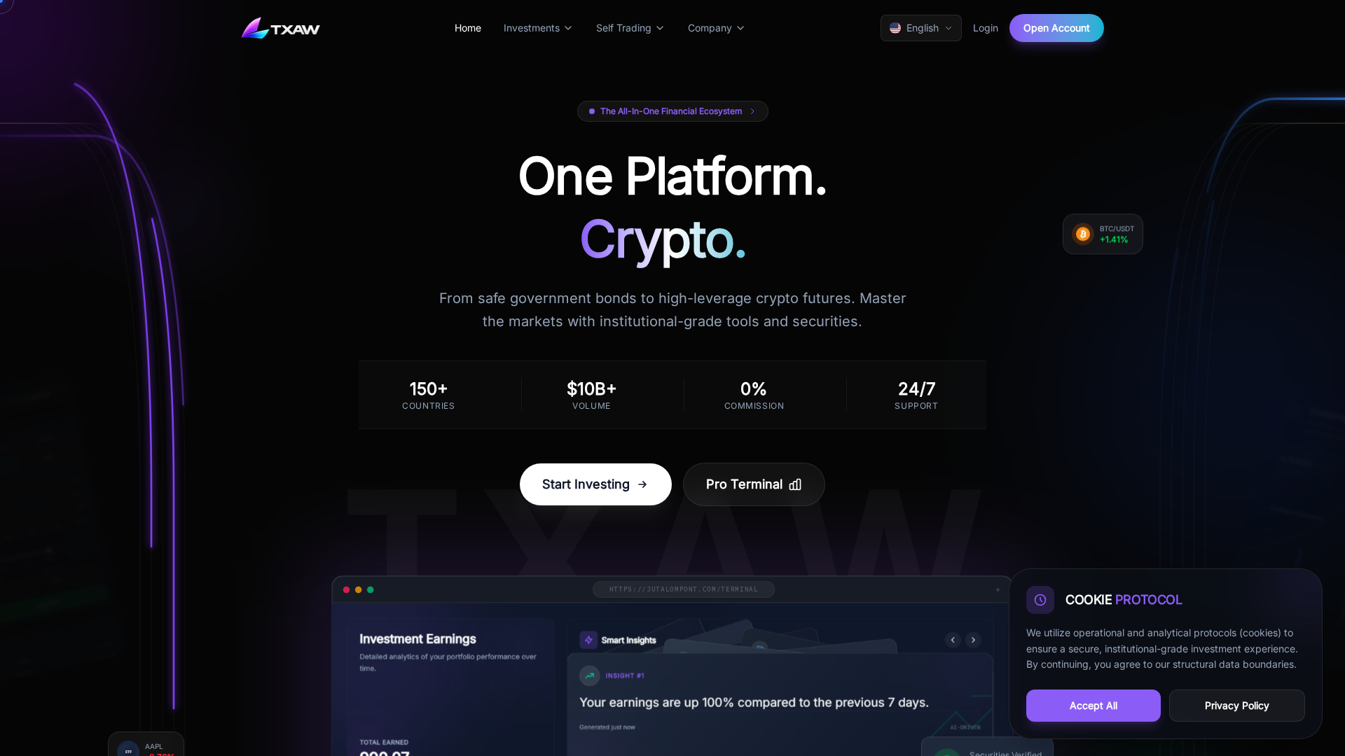 Screenshot of jutalompont.com