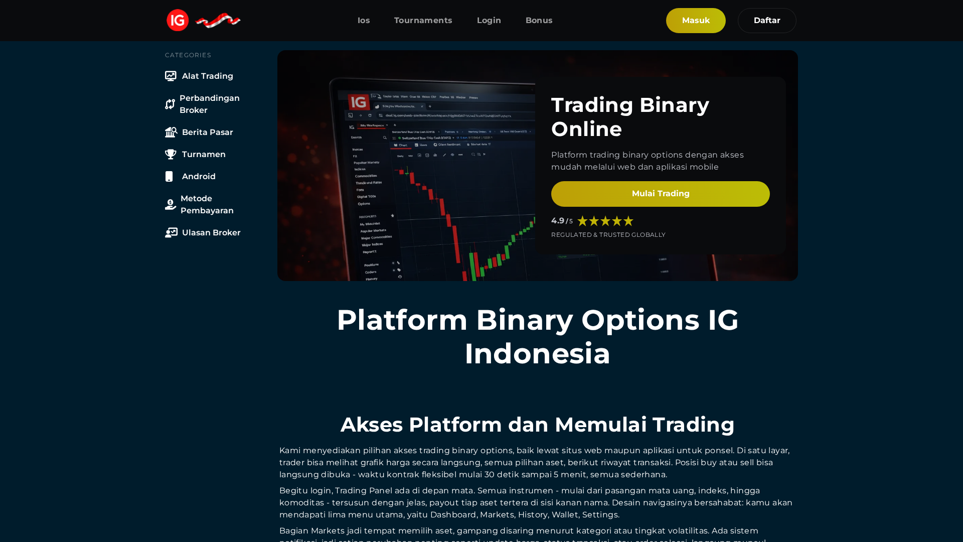 Screenshot of igbrokerindonesia.com