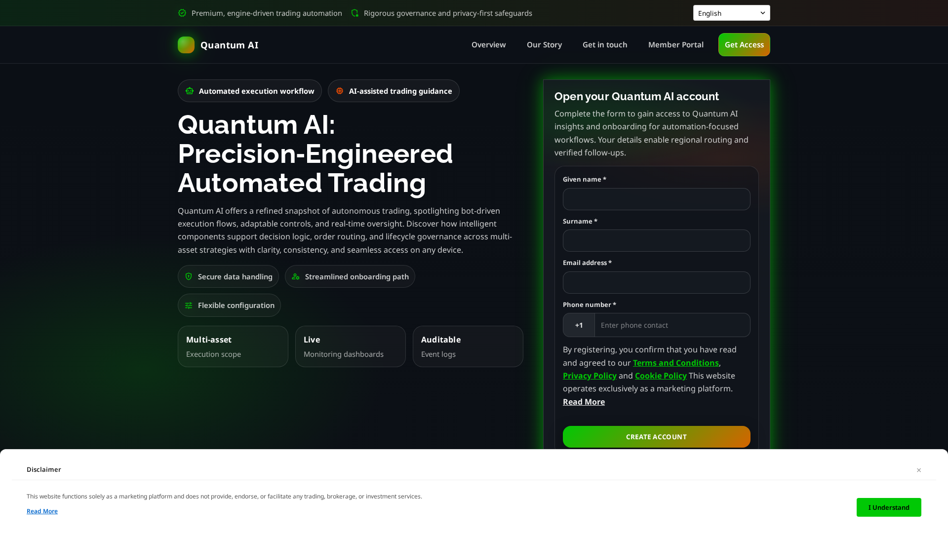 Screenshot of quantum-ai.shop