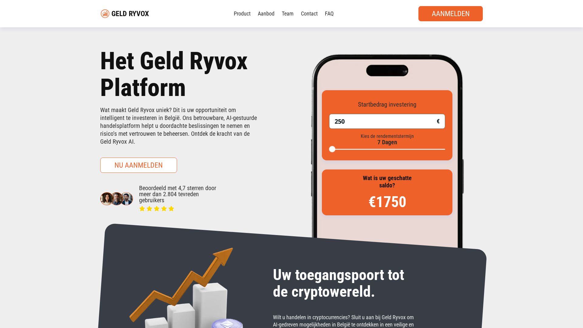 Screenshot of geld-ryvox-ai.com